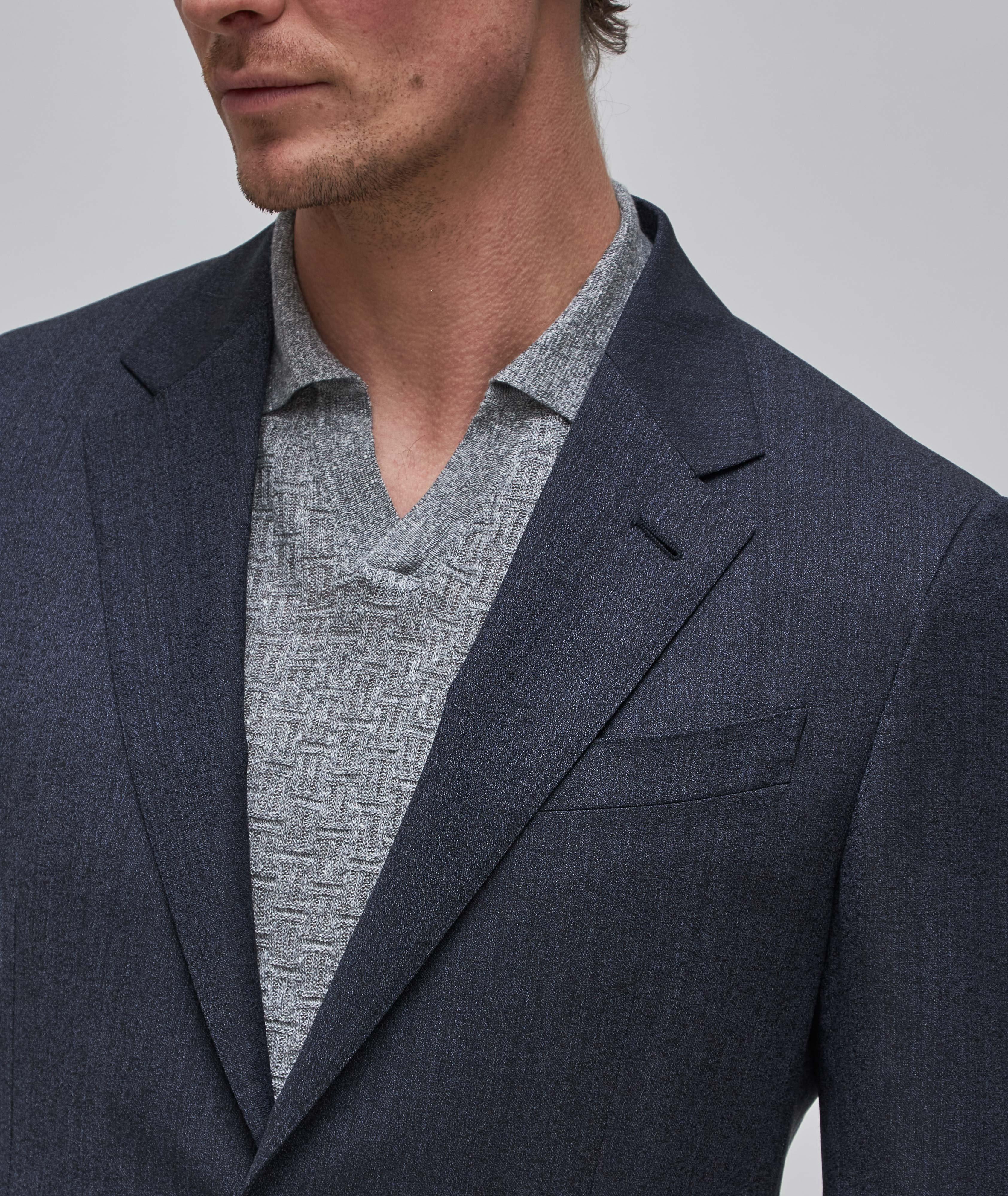 Natural Mélange Wool Crepe Suit image 3