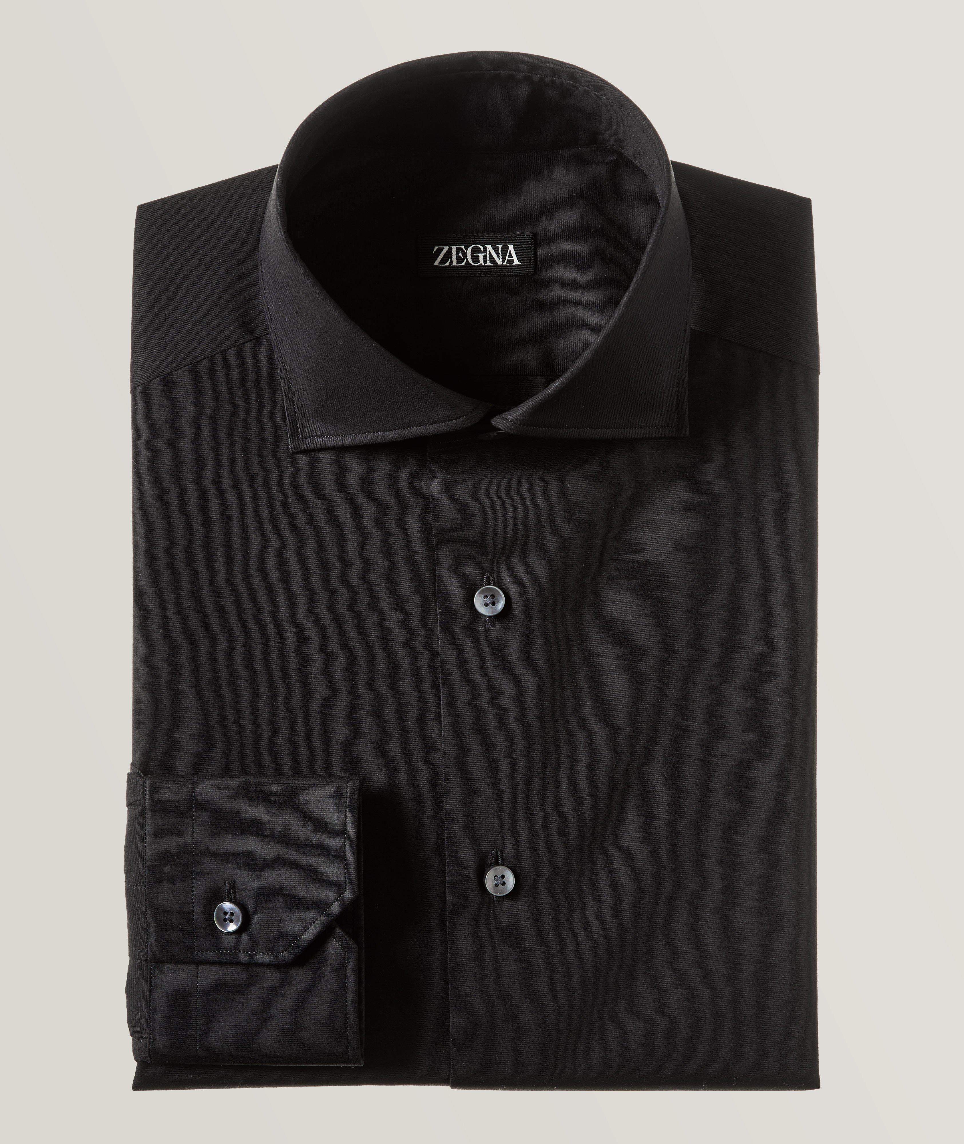 Zegna Sartorial Comfort Stretch-Cotton Dress Shirt | Dress Shirts