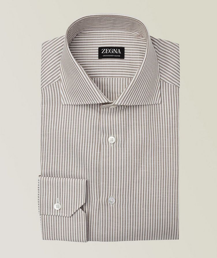 Bengal Stripe Crossover-Blend Dress Shirt image 0
