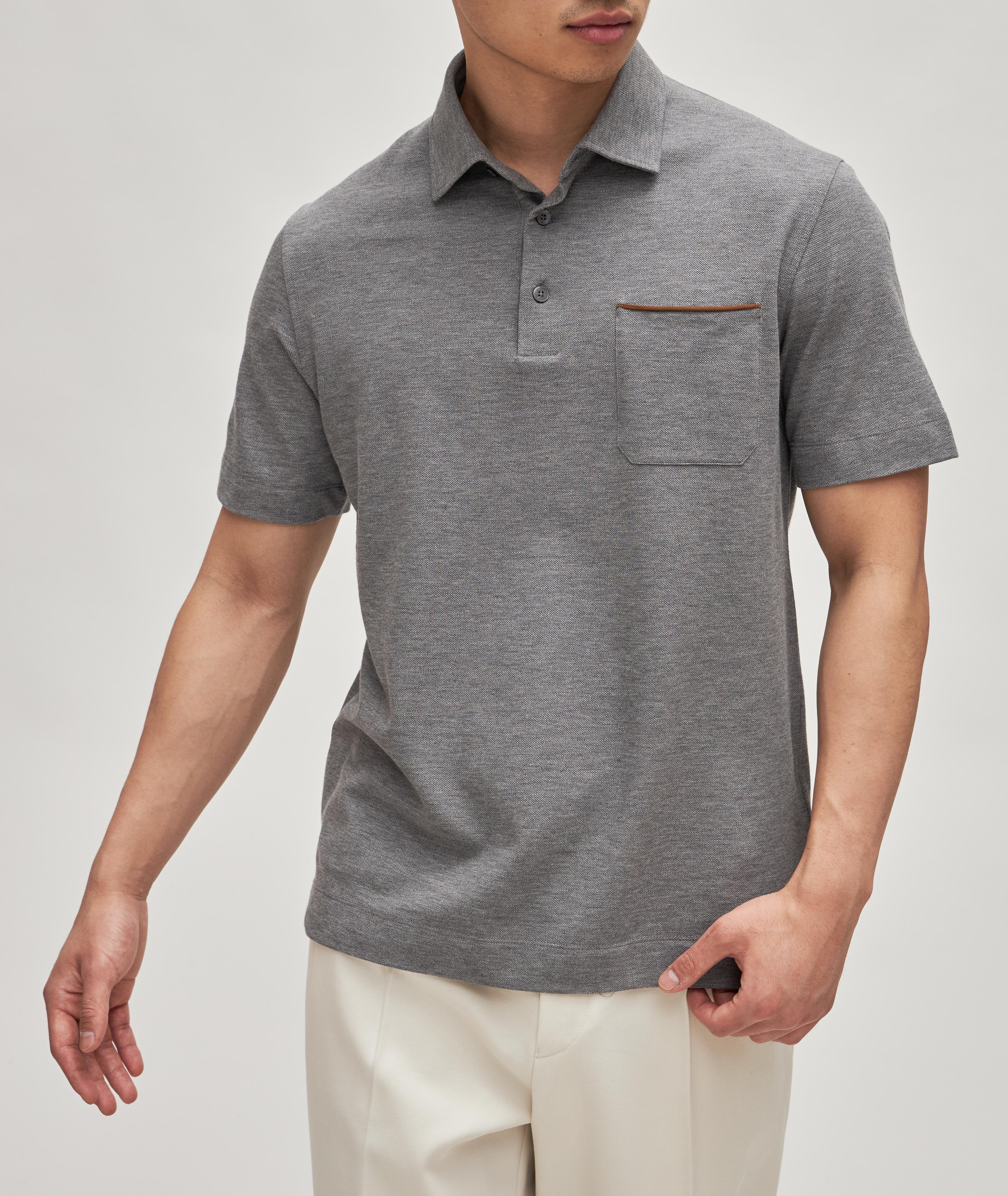Cotton Piqué Pocket Polo image 1