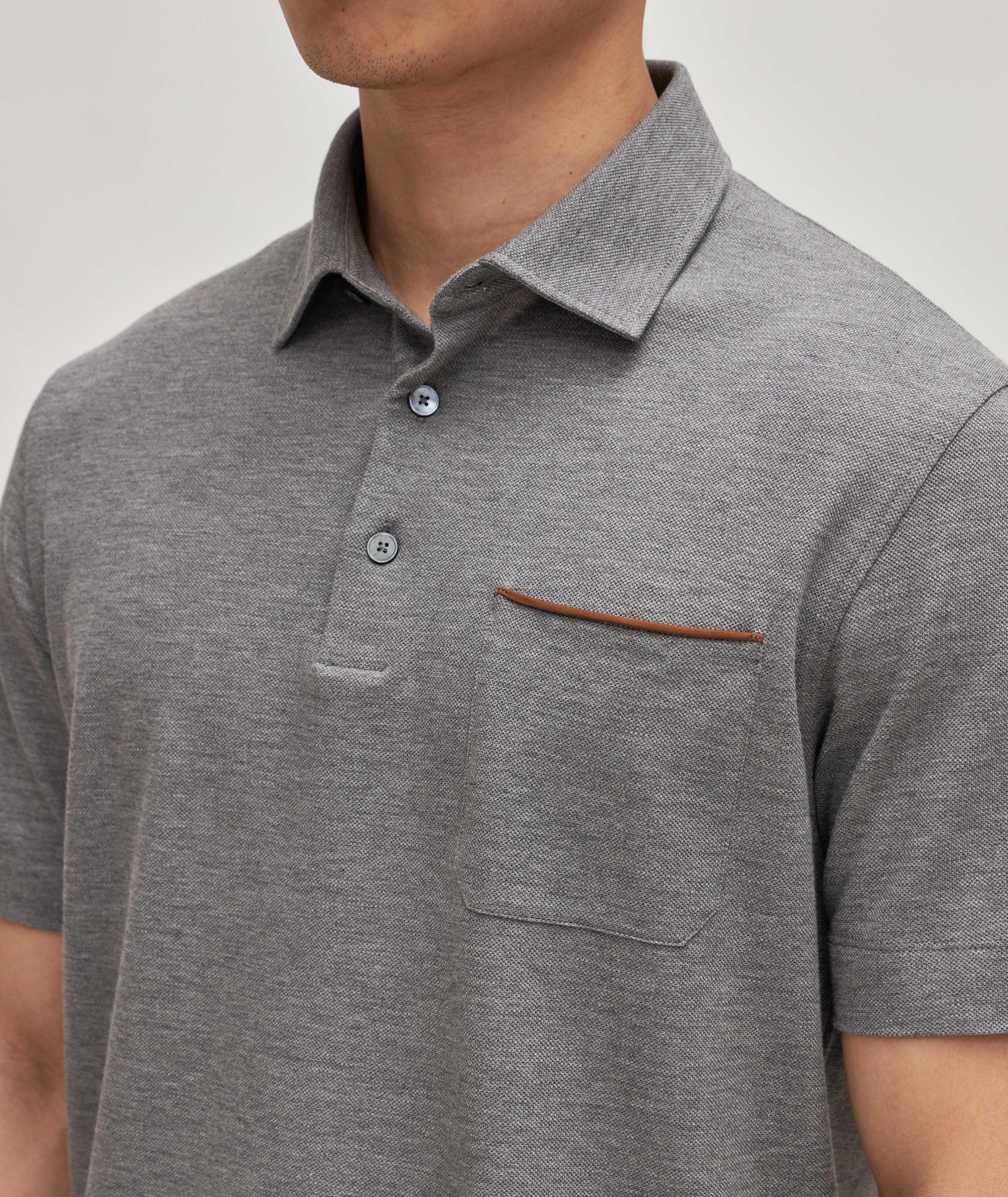 Cotton Piqué Pocket Polo image 3