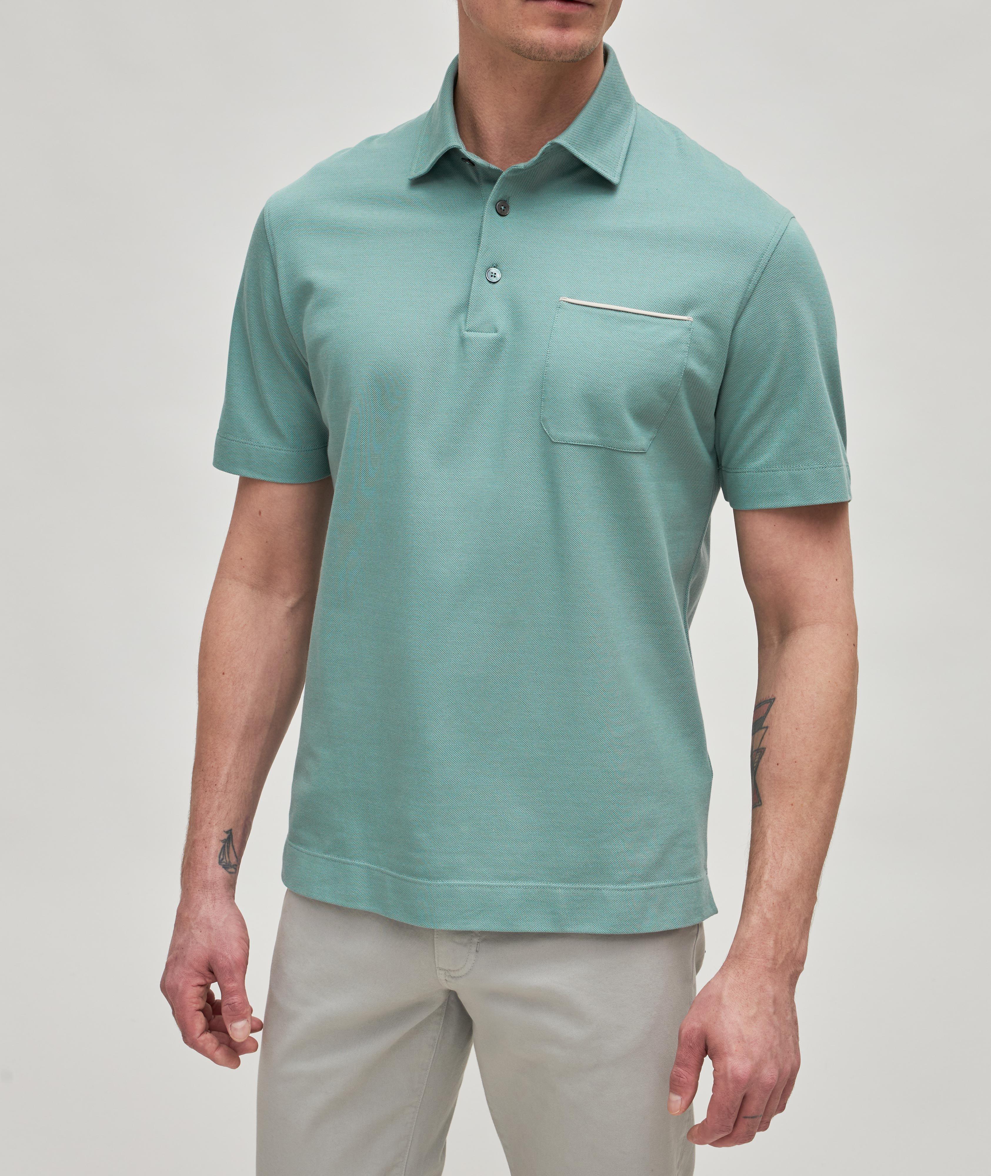 Cotton Piqué Pocket Polo image 2