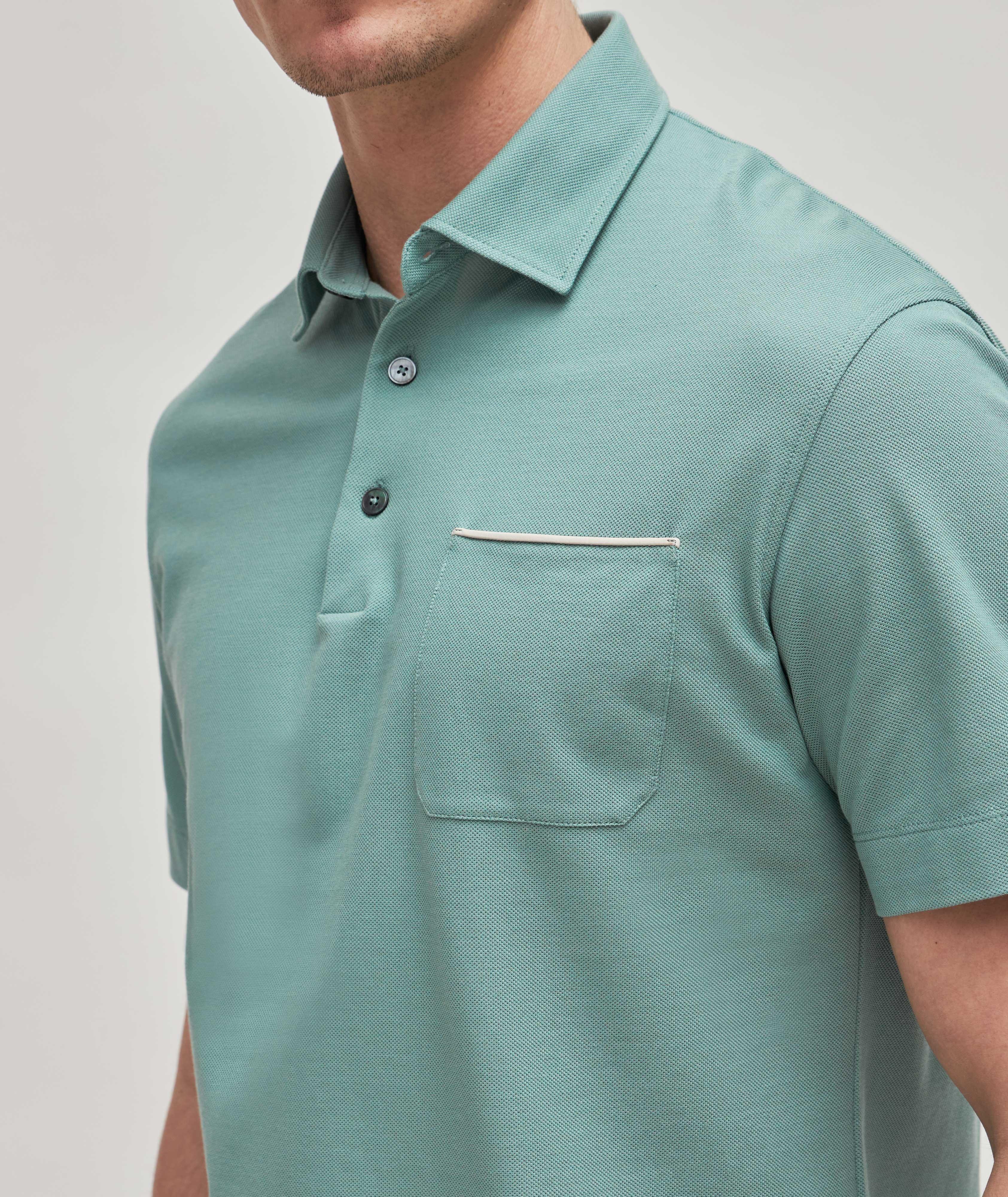 Cotton Piqué Pocket Polo image 4