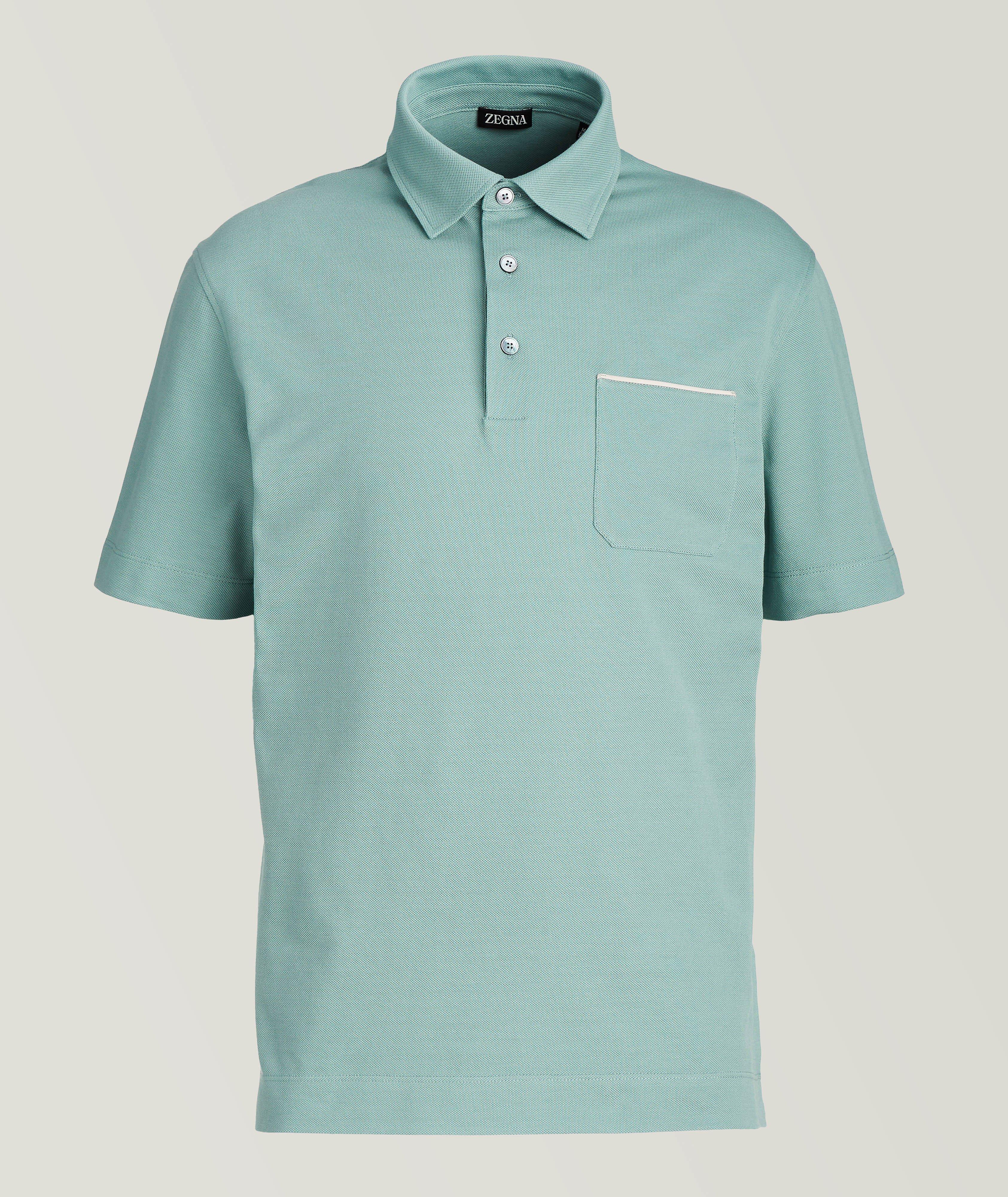 Cotton Piqué Pocket Polo image 0