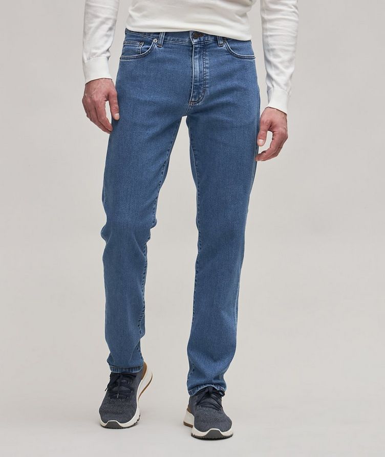 City Stretch-Cotton Five-Pocket Jeans image 2