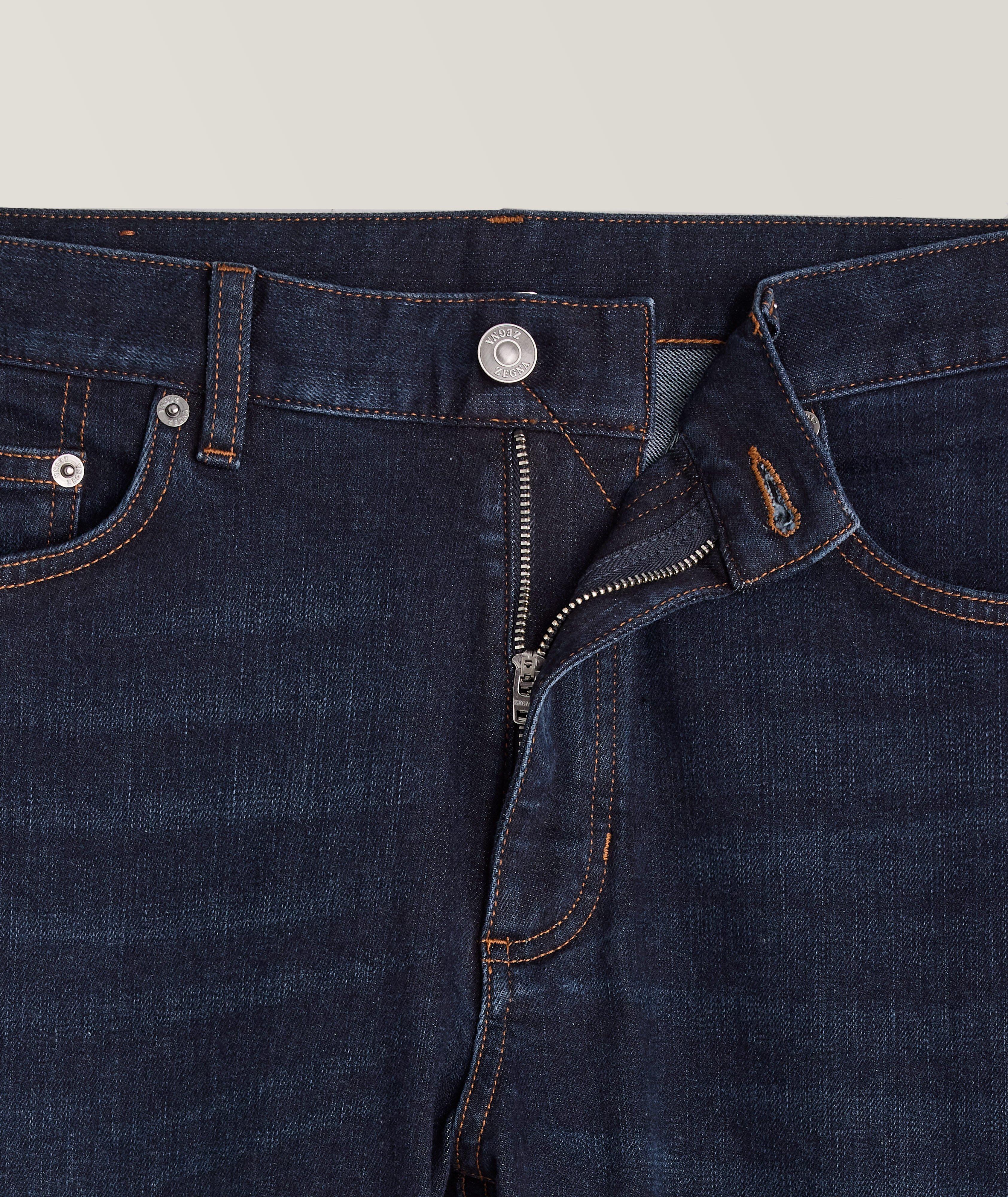 City Stretch-Cotton Five-Pocket Jeans image 1