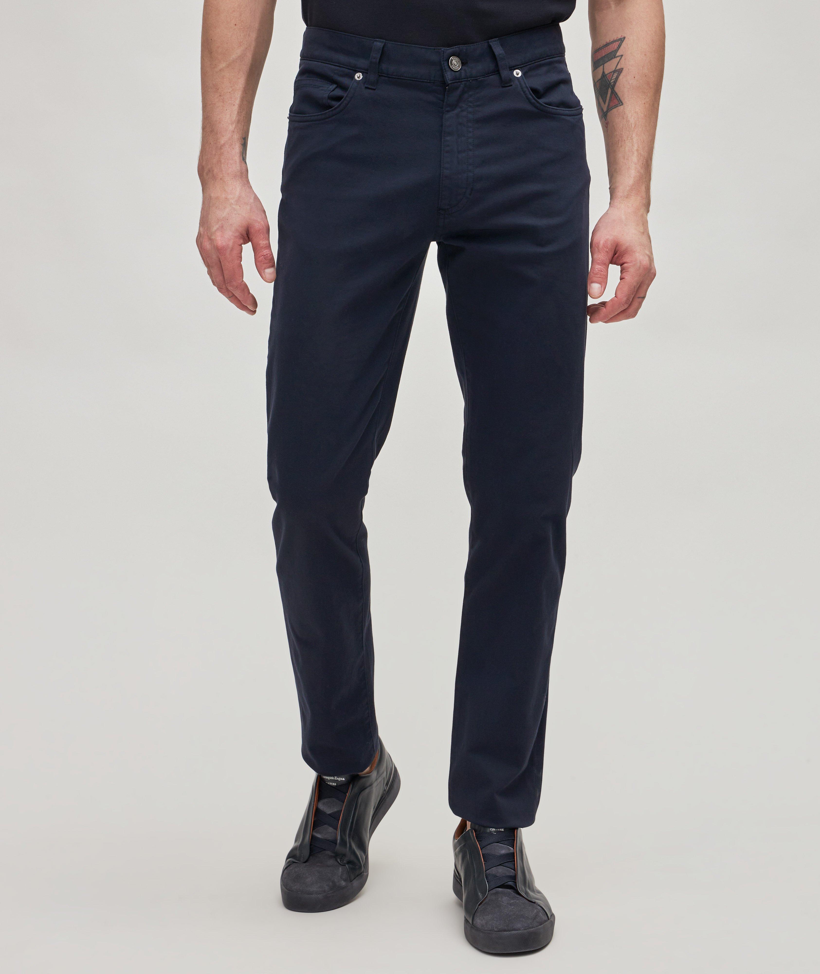 City Stretch-Cotton Five-Pocket Jeans image 2
