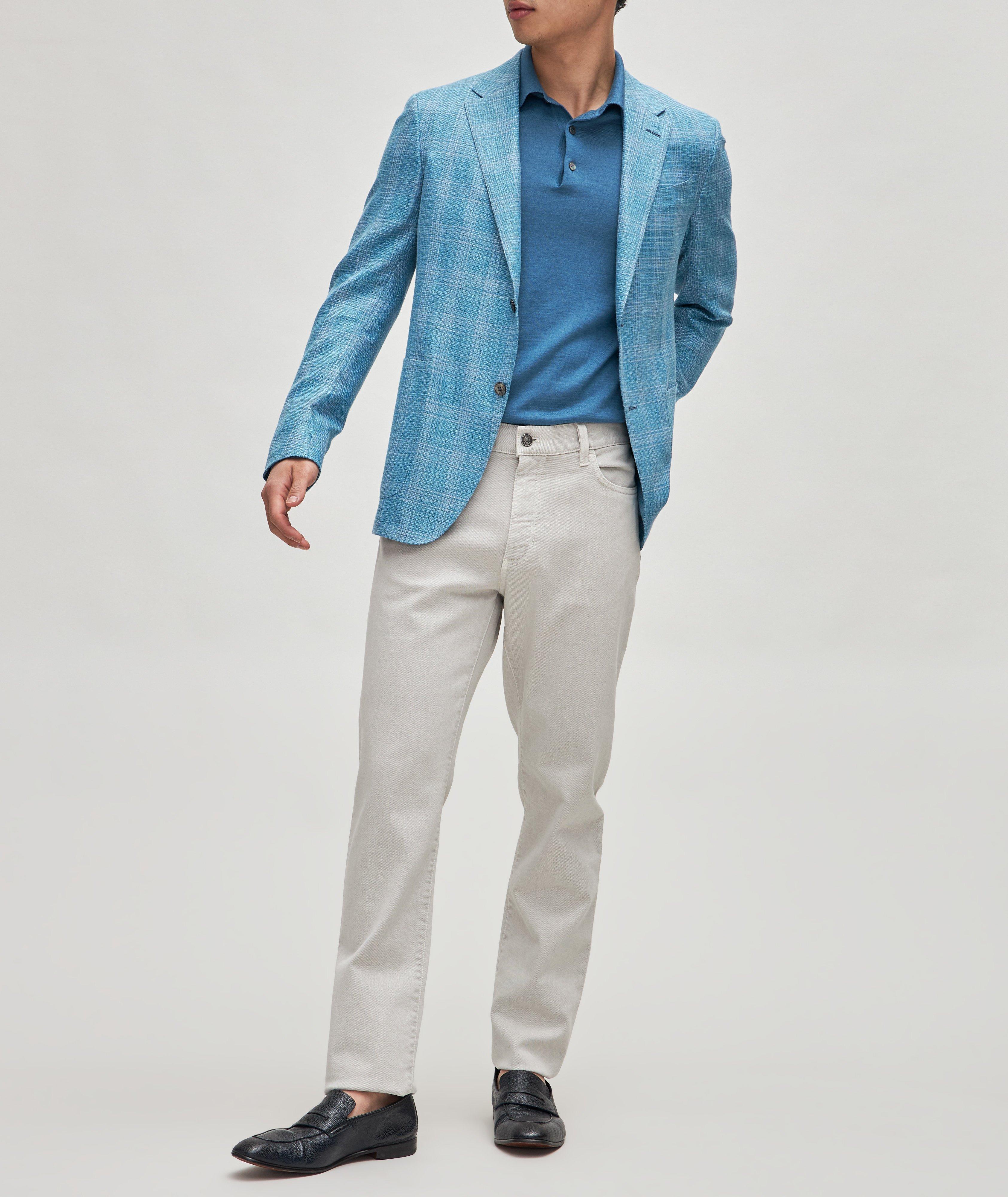 Zegna - Stone Stretch Five Pocket Pant