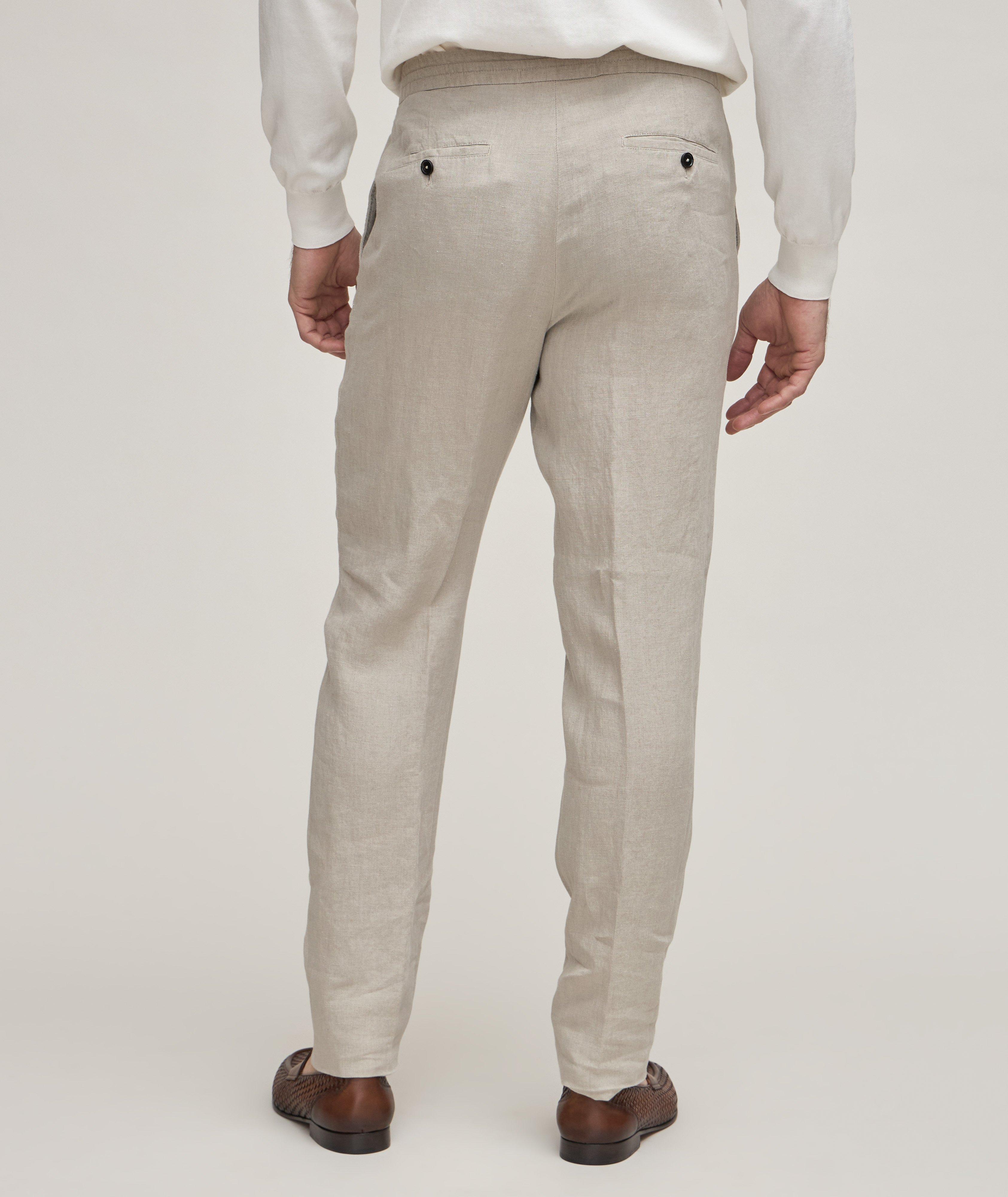Linen Drawstring Pants image 3