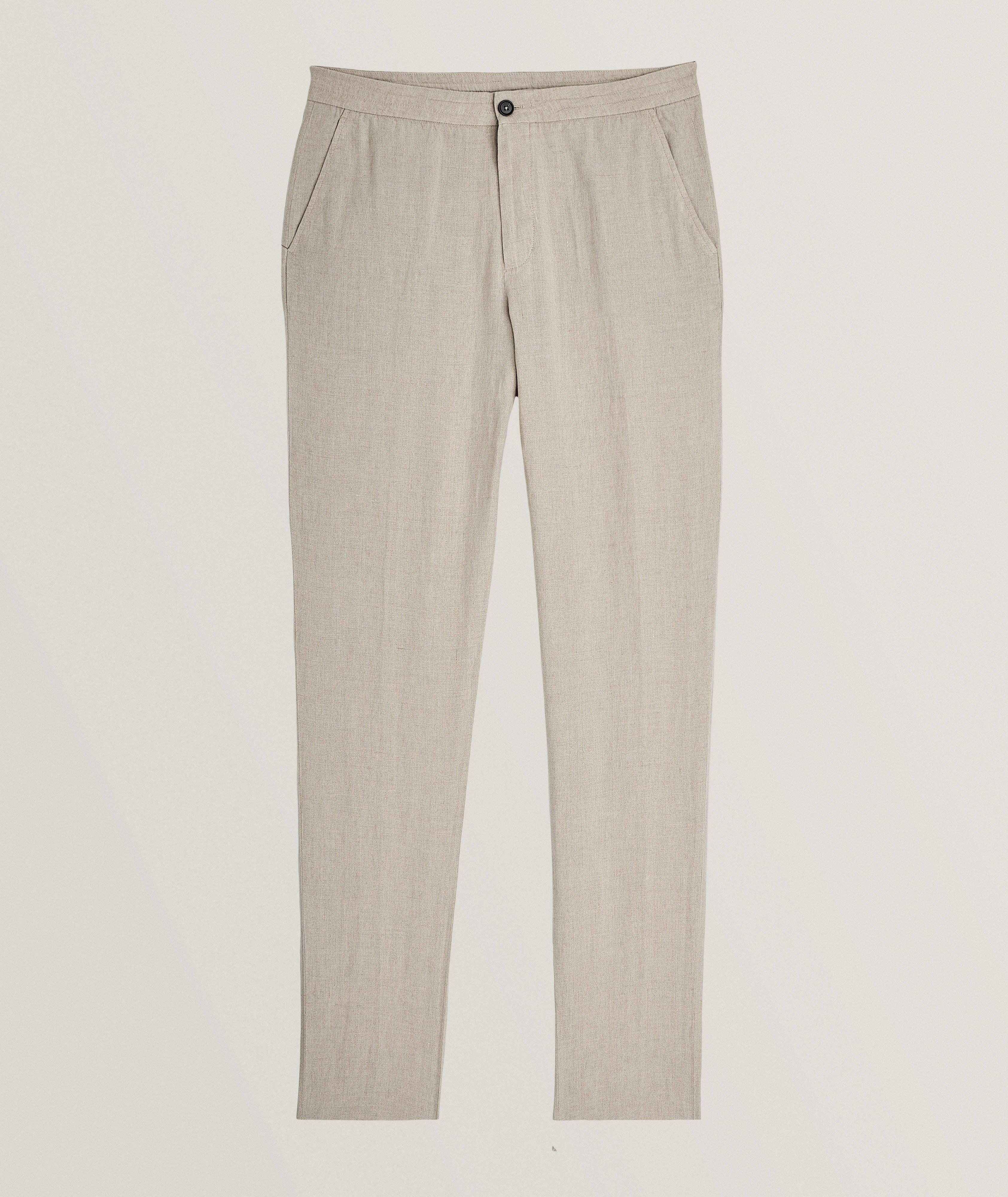 Linen Drawstring Pants image 0