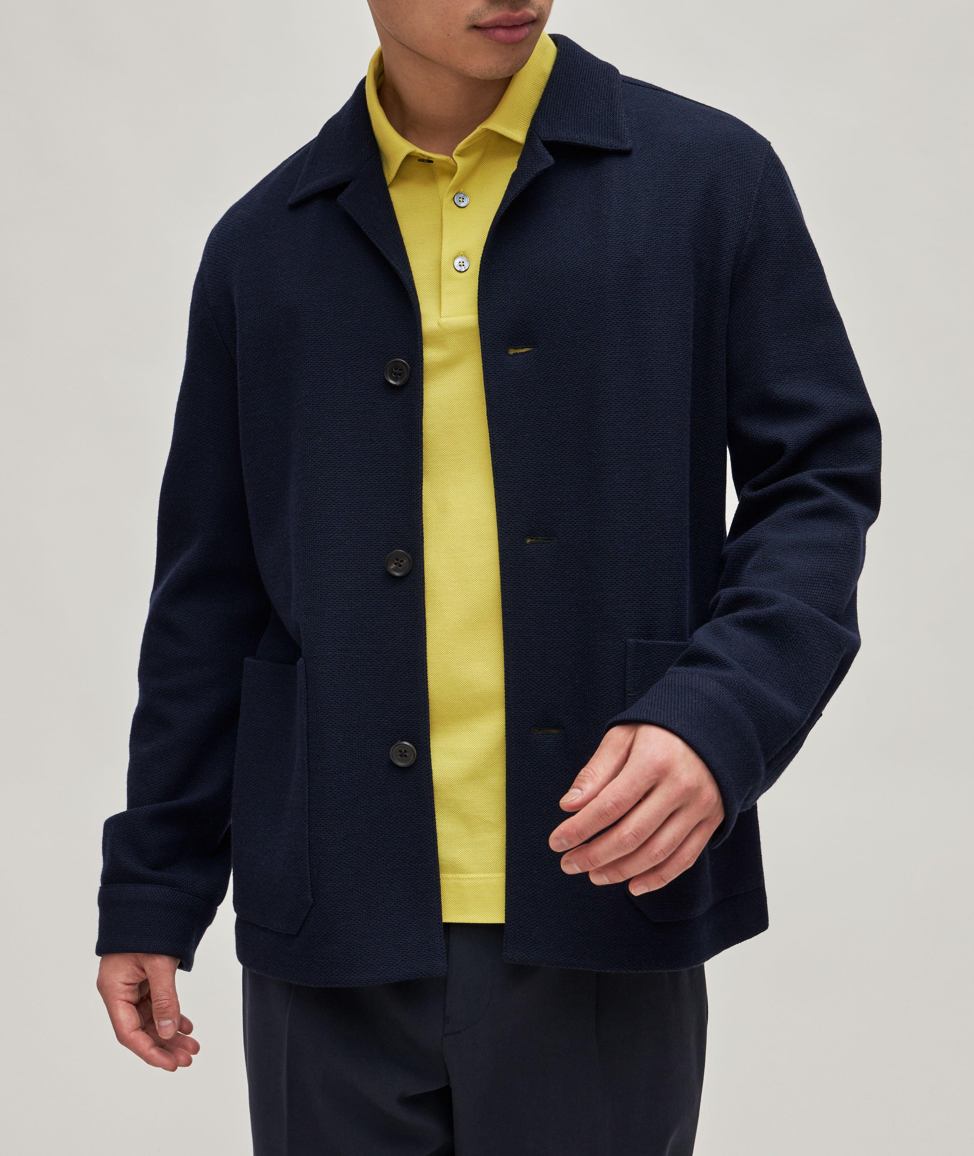 Blazer en coton et en laine, collection Jerseywear image 2