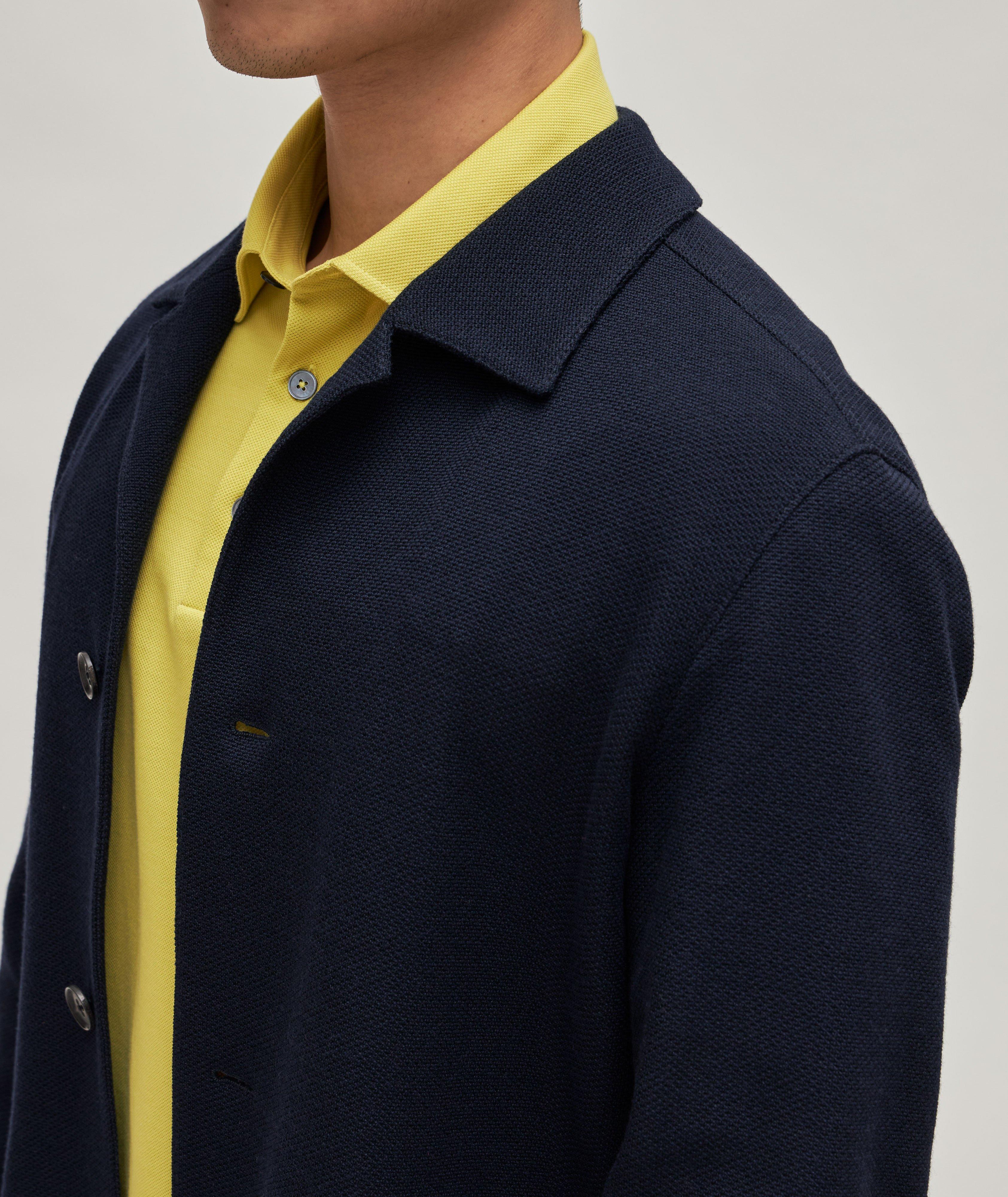Blazer en coton et en laine, collection Jerseywear image 4