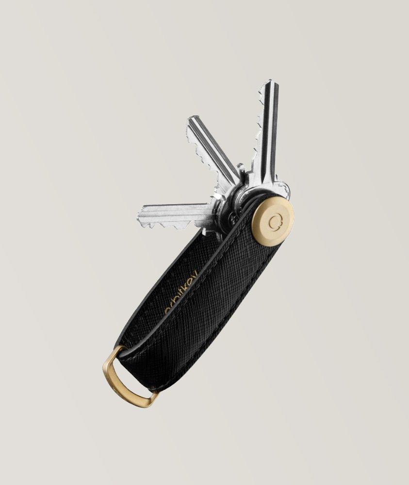 Porte-clés organisateur en cuir Saffiano image 0