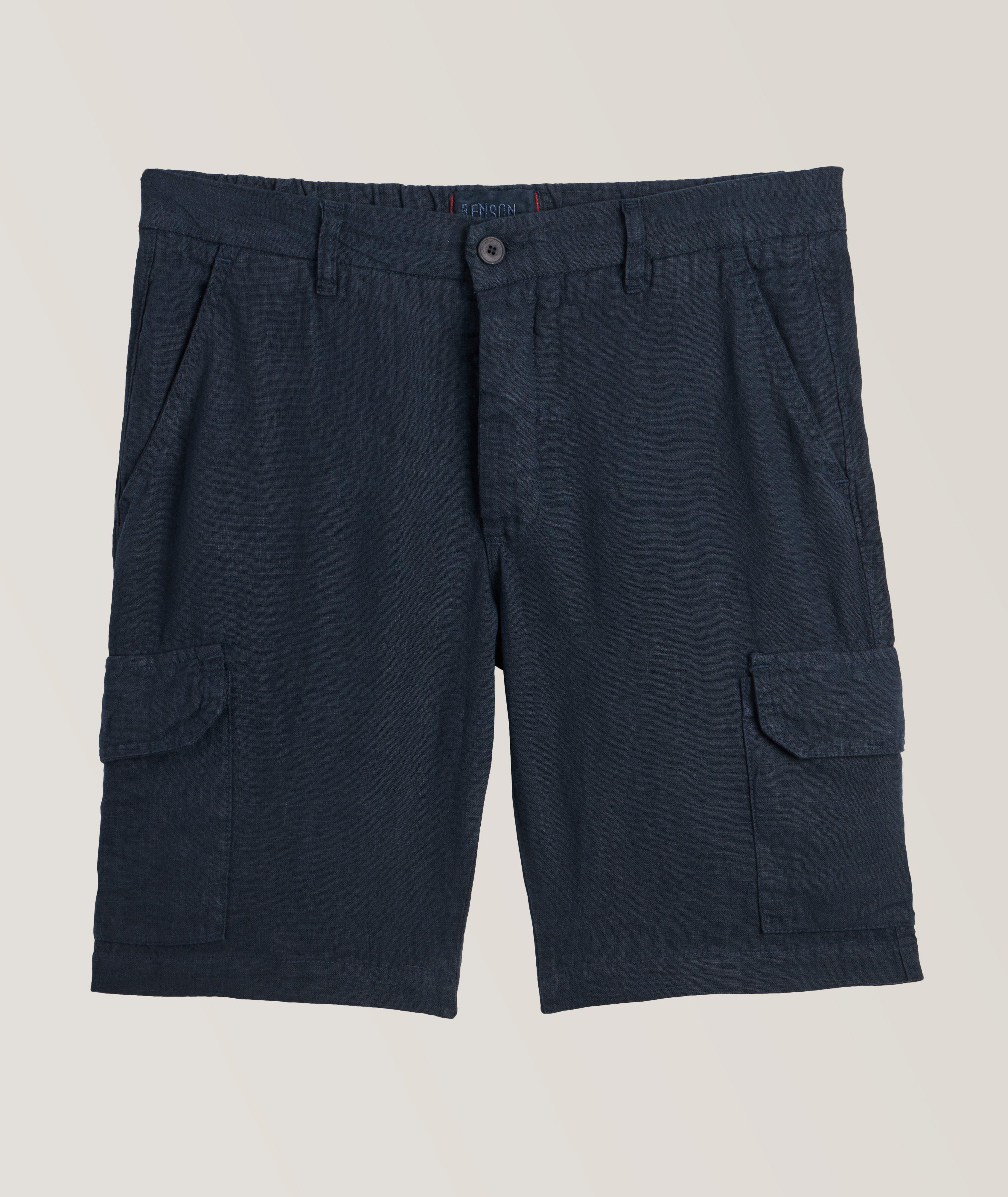 Benson Naples Linen Cargo Shorts