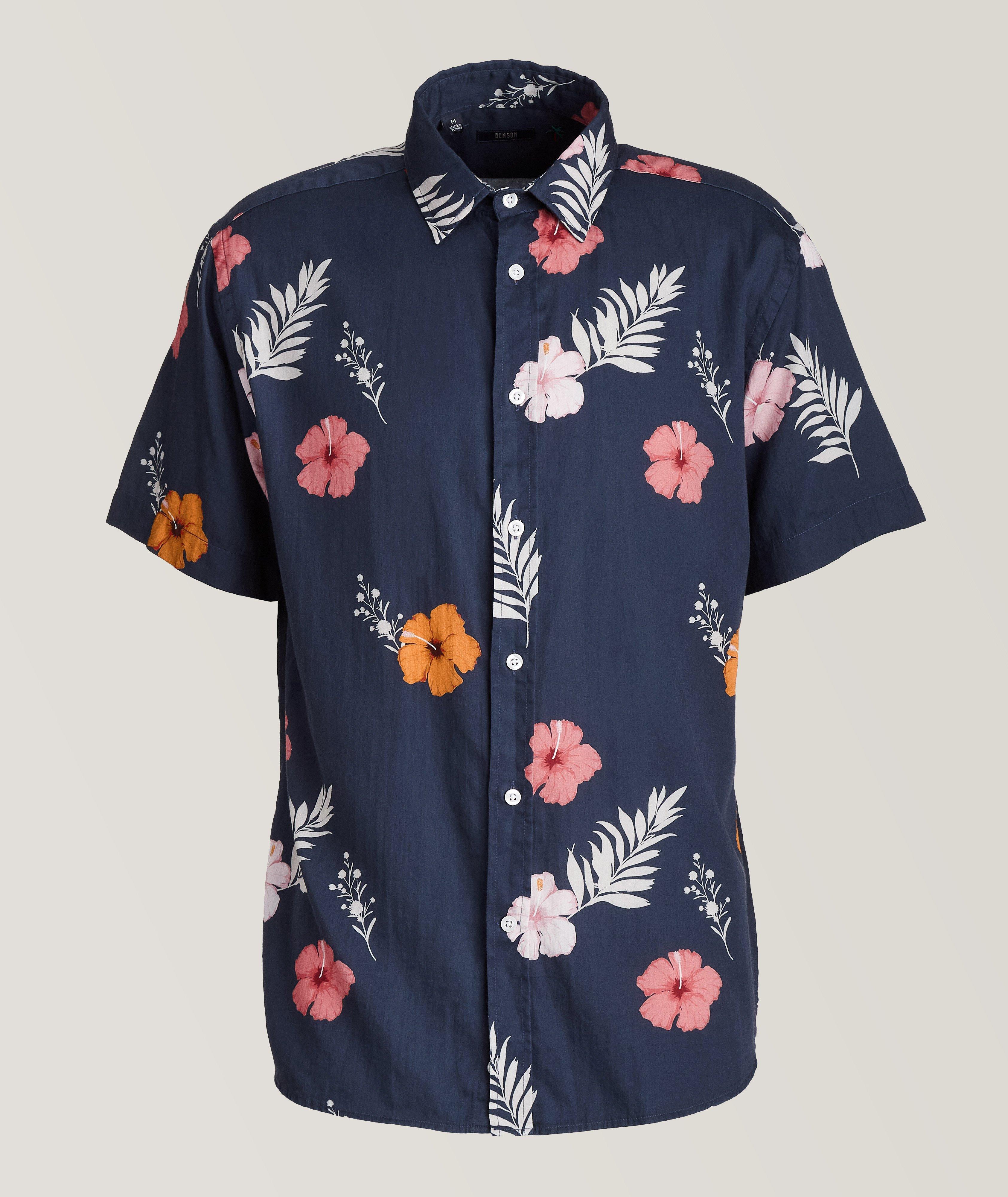 Champlain Short-Sleeve Floral Tencel Shirt image 0