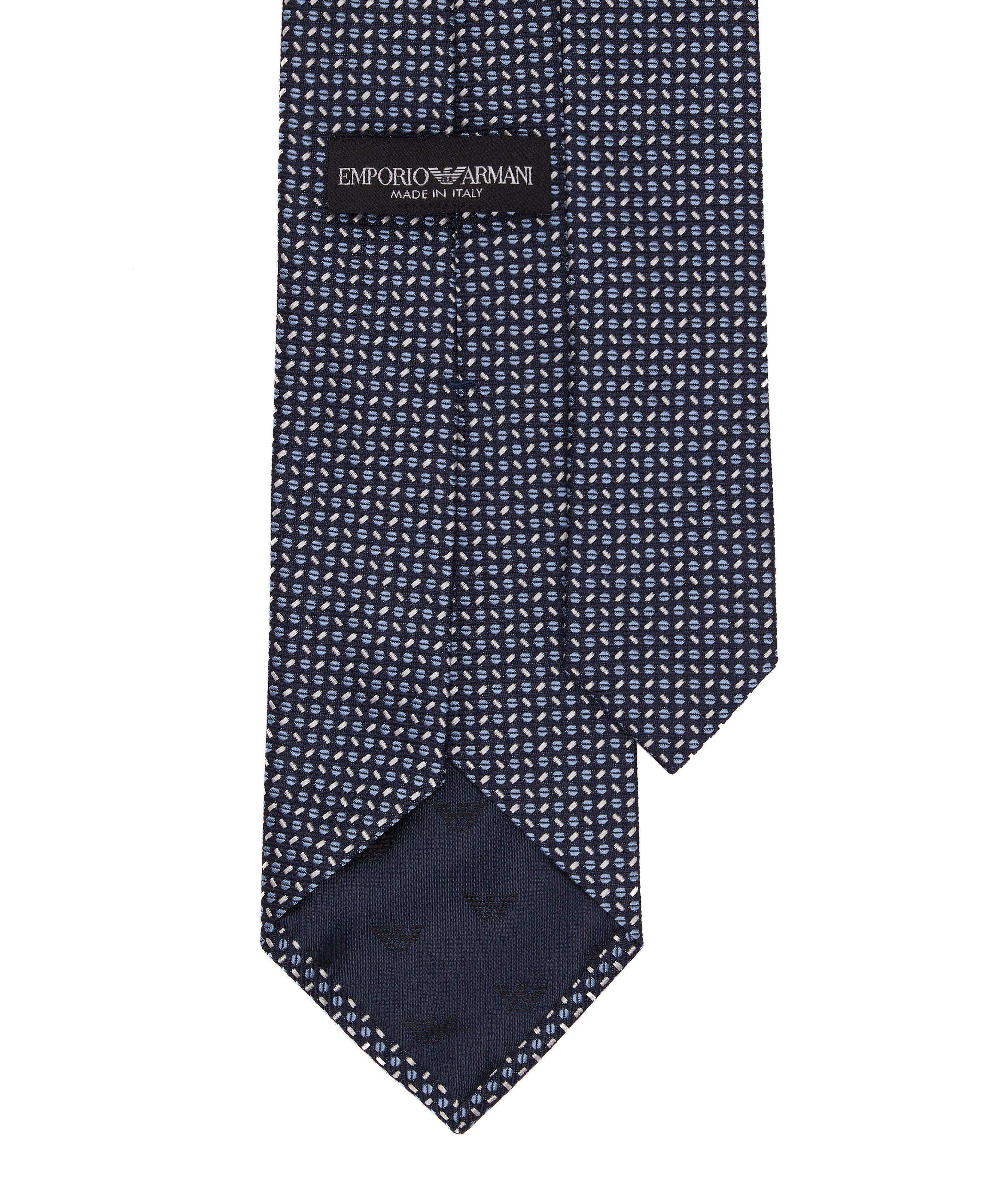 Cravate en jacquard de soie et de coton image 1