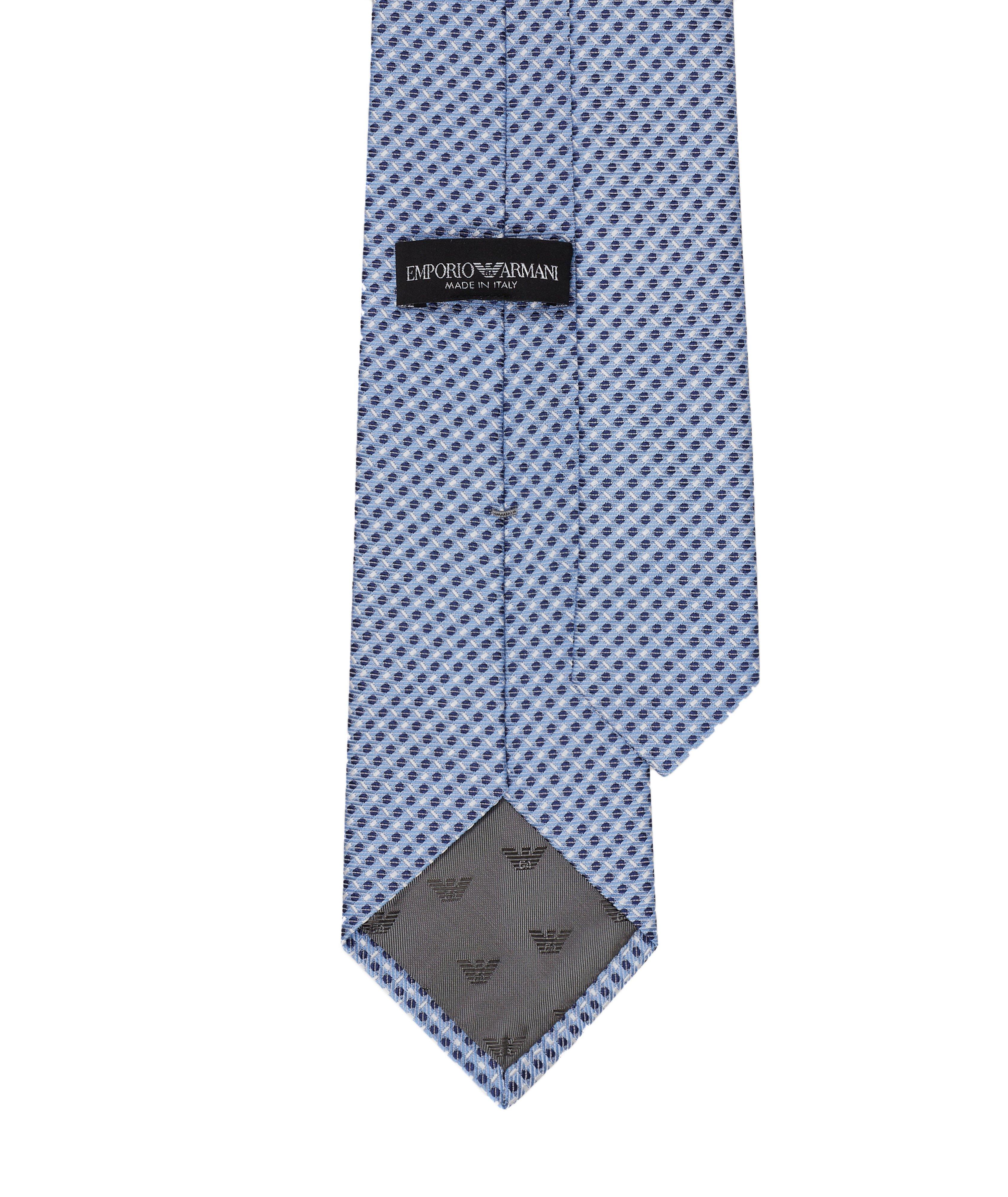 Silk-Cotton Blend Jacquard Tie image 1
