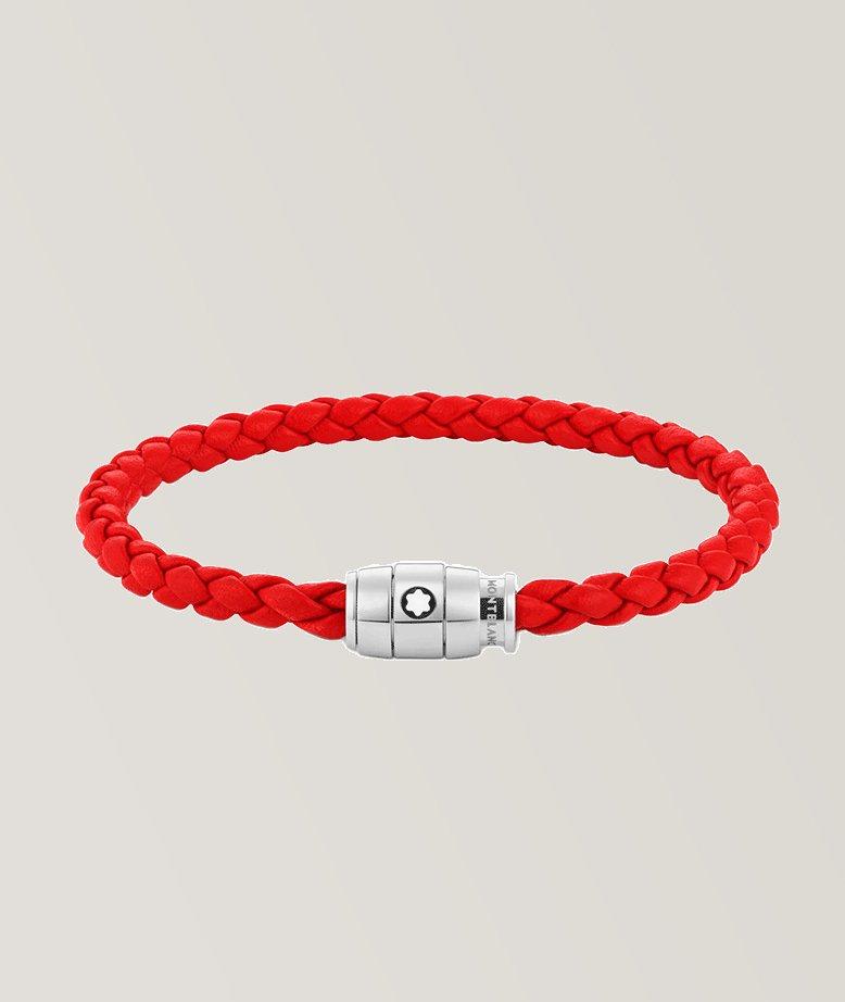 Bracelet tressé en cuir image 0