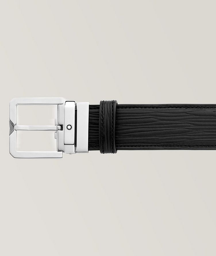 Textured Leather Pin-Buckle Belt image 1