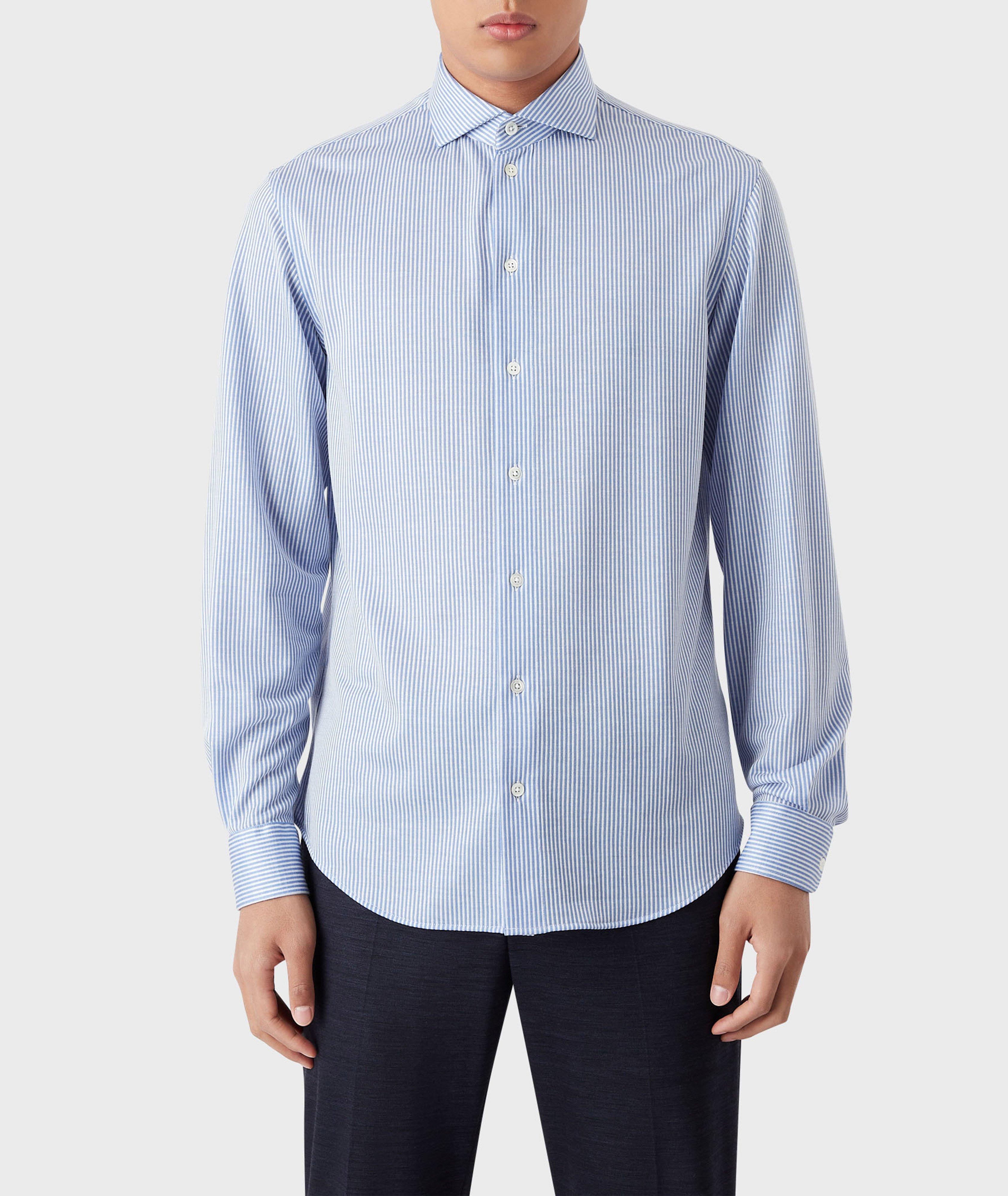 Modern-Fit Striped Jersey Shirt  image 1