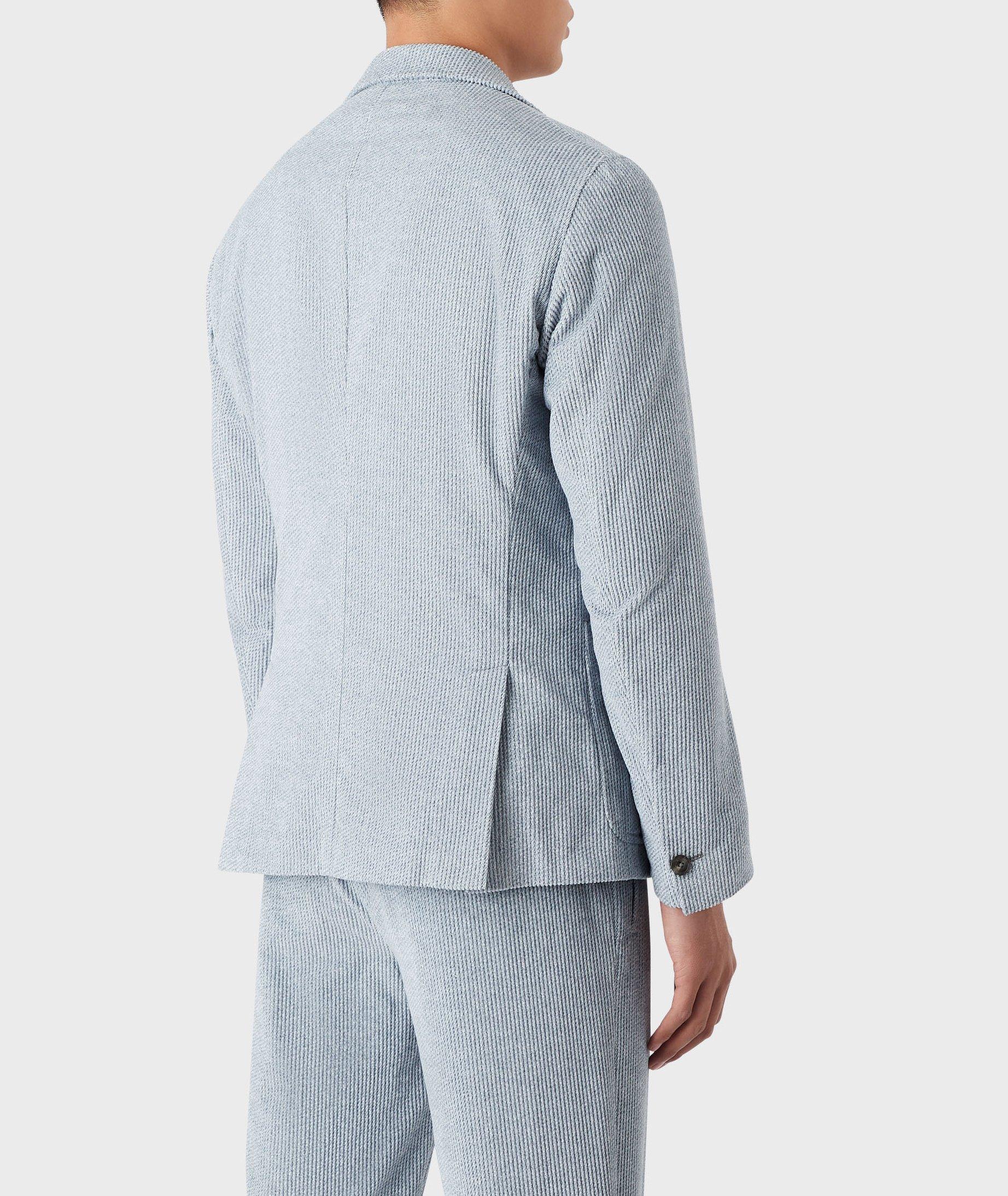 Denim-Effect Print Cotton Sport Jacket image 2