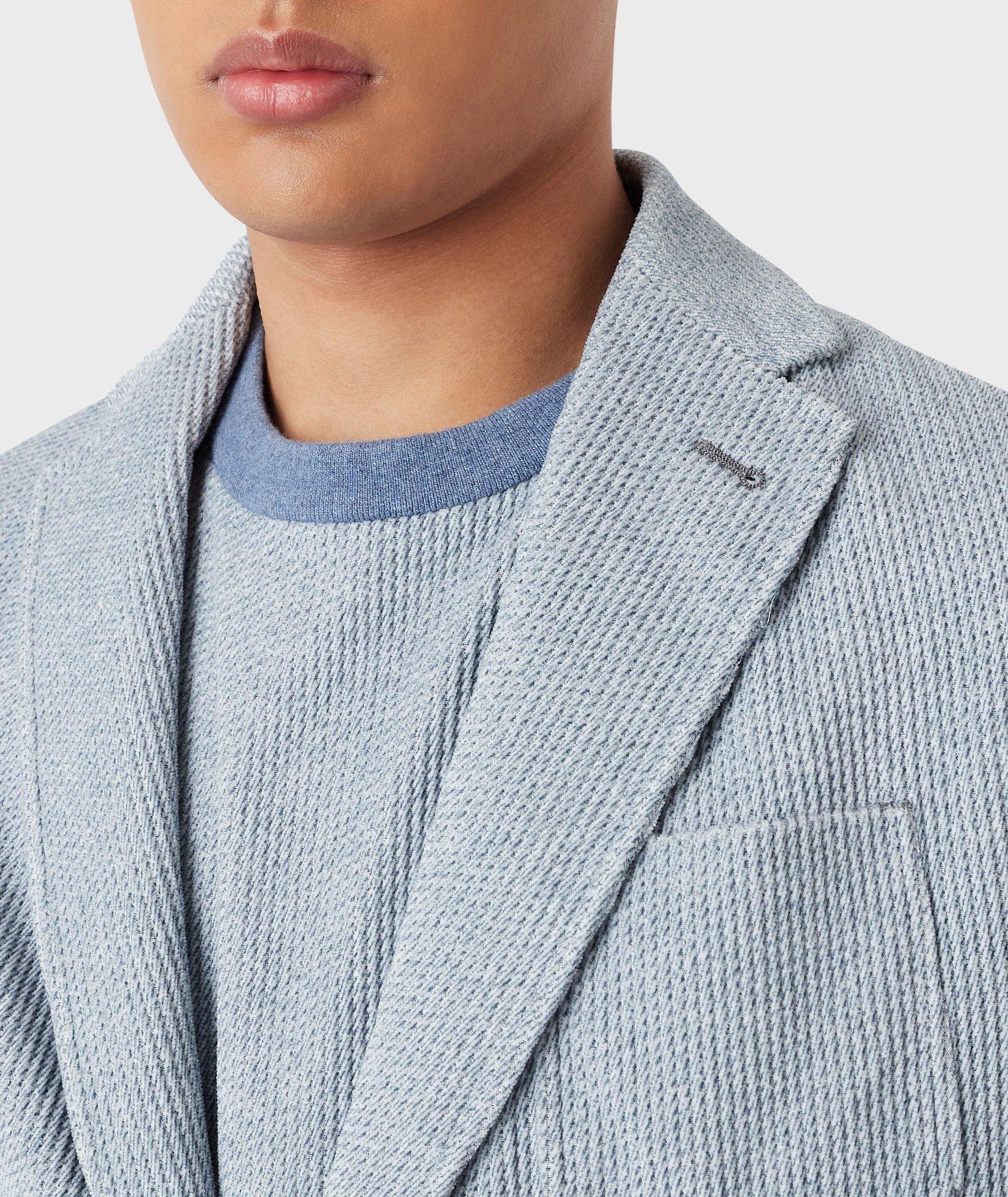 Denim-Effect Print Cotton Sport Jacket image 3