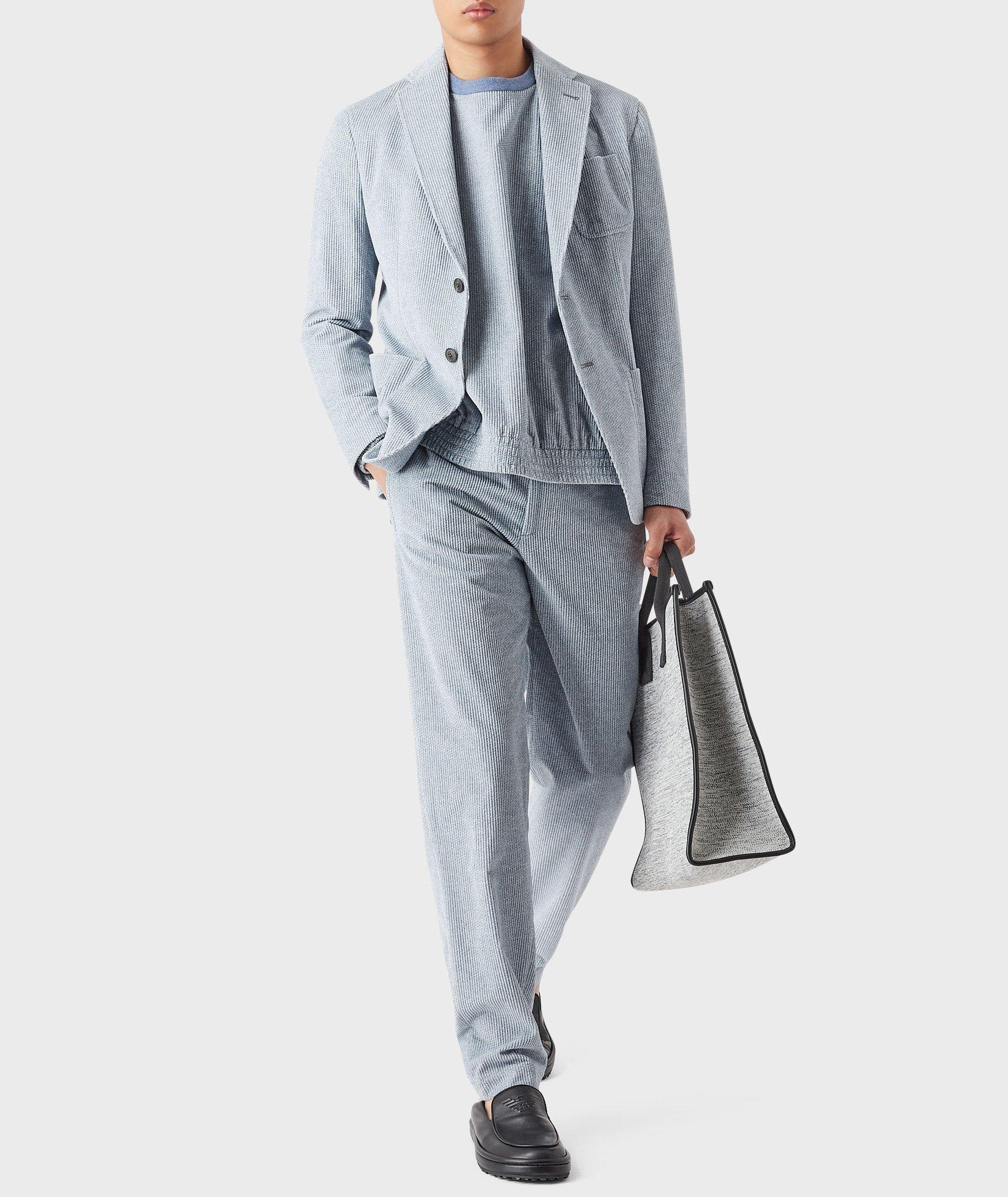 Denim-Effect Print Cotton Sport Jacket image 4