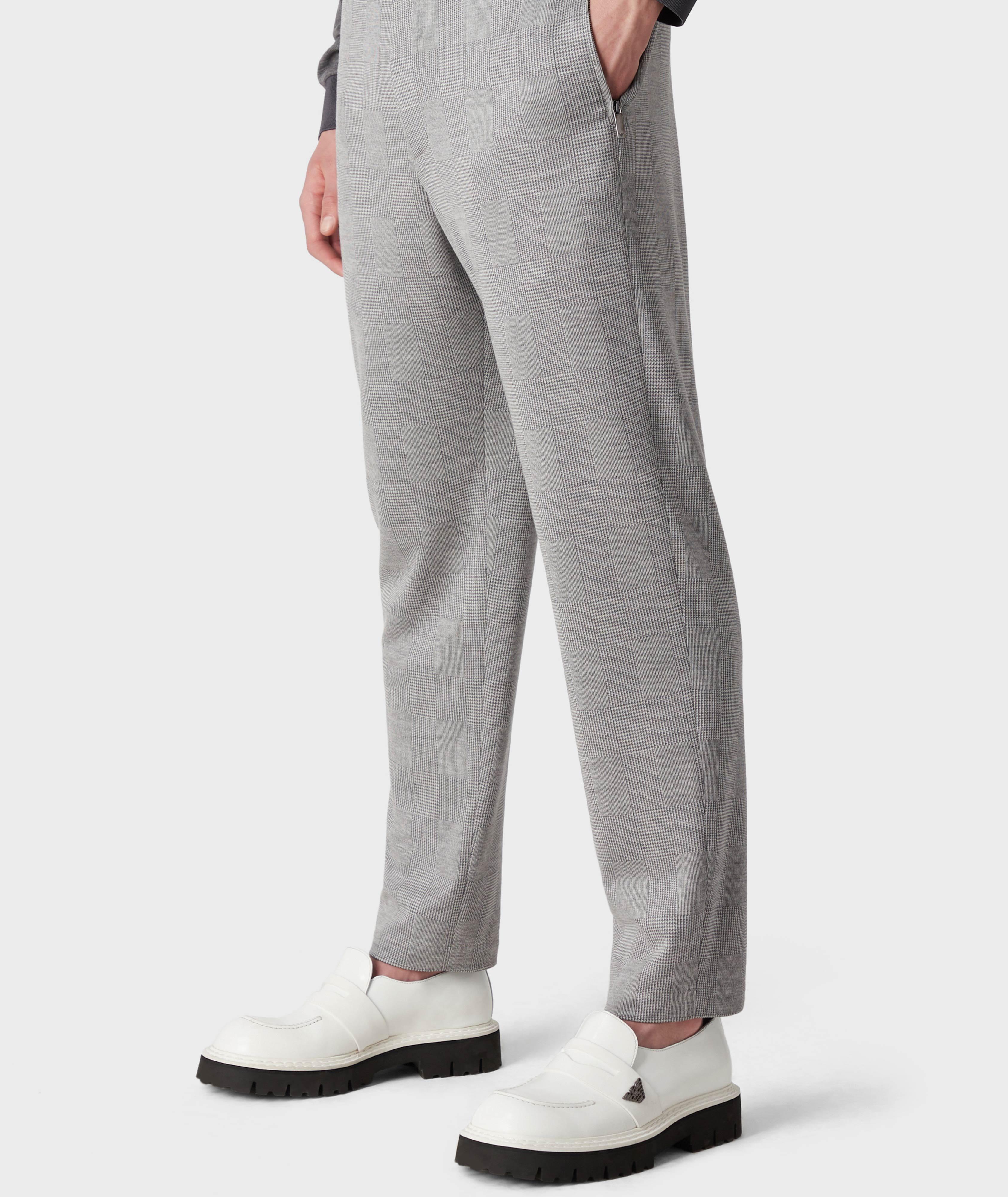 Pantalon en mélange de fibres d’eucalyptus à carreaux image 1