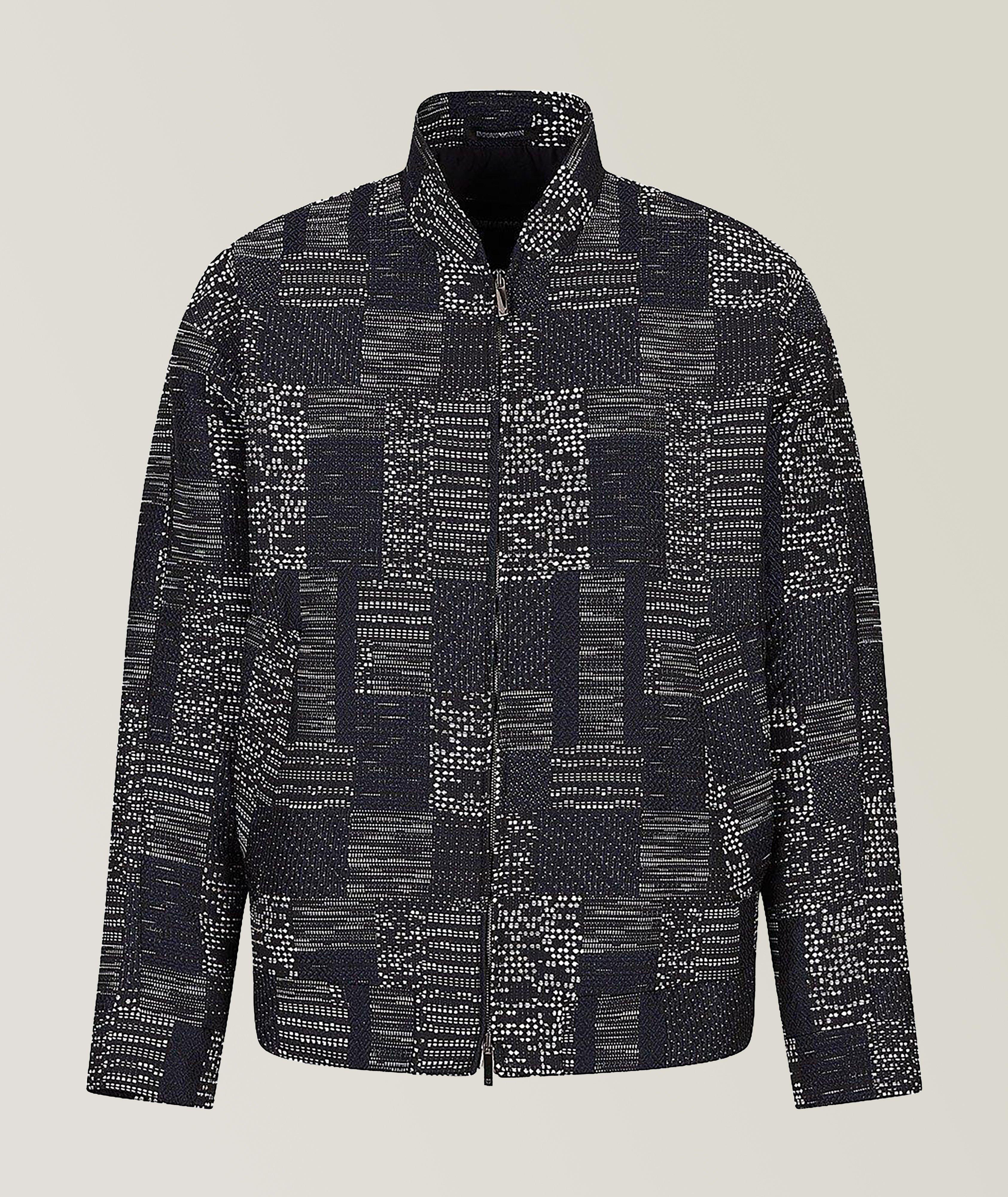 Jacquard Patchwork Mafile' zip up Jacket image 0