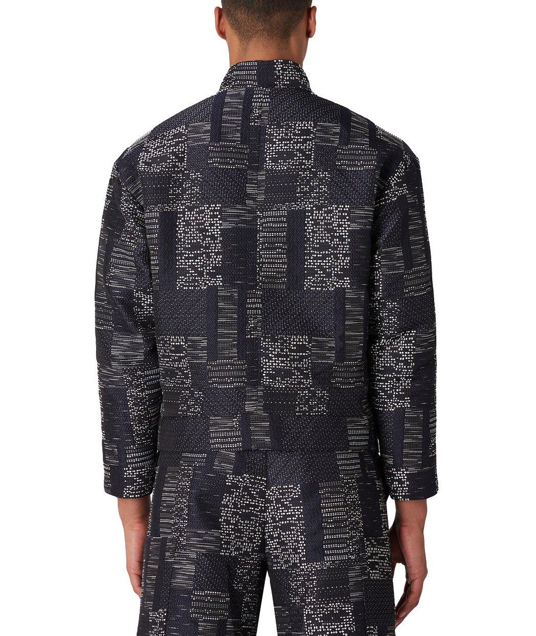 Jacquard Patchwork Mafile' zip up Jacket image 2