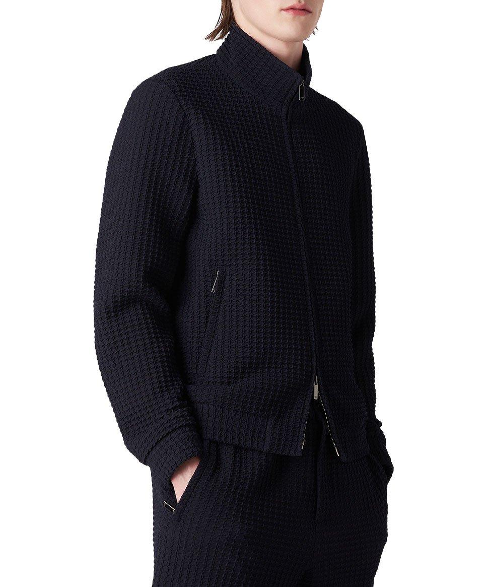Blouson en laine extensible à pied-de-poule image 1