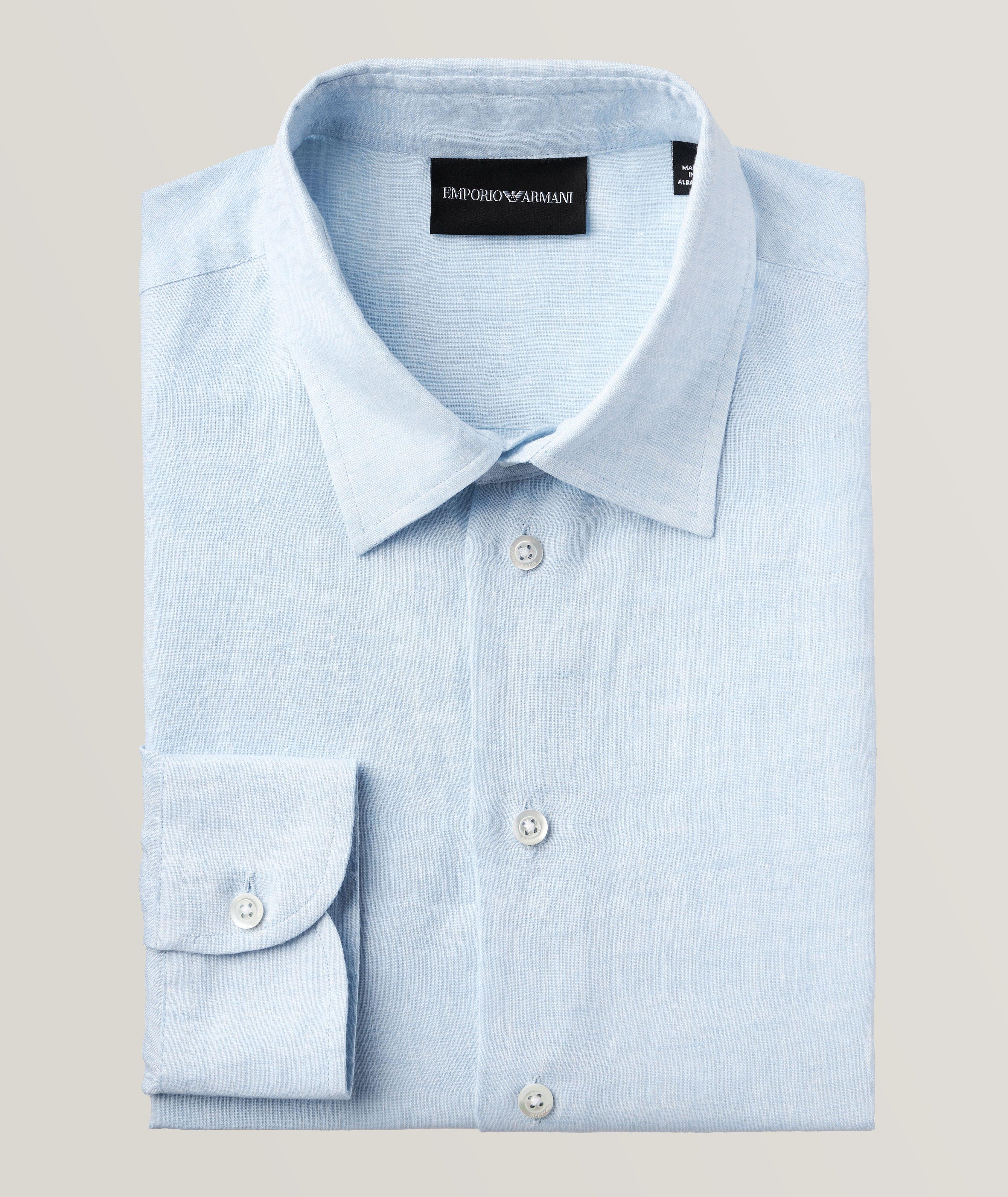 Slim-Fit Linen Shirt image 0