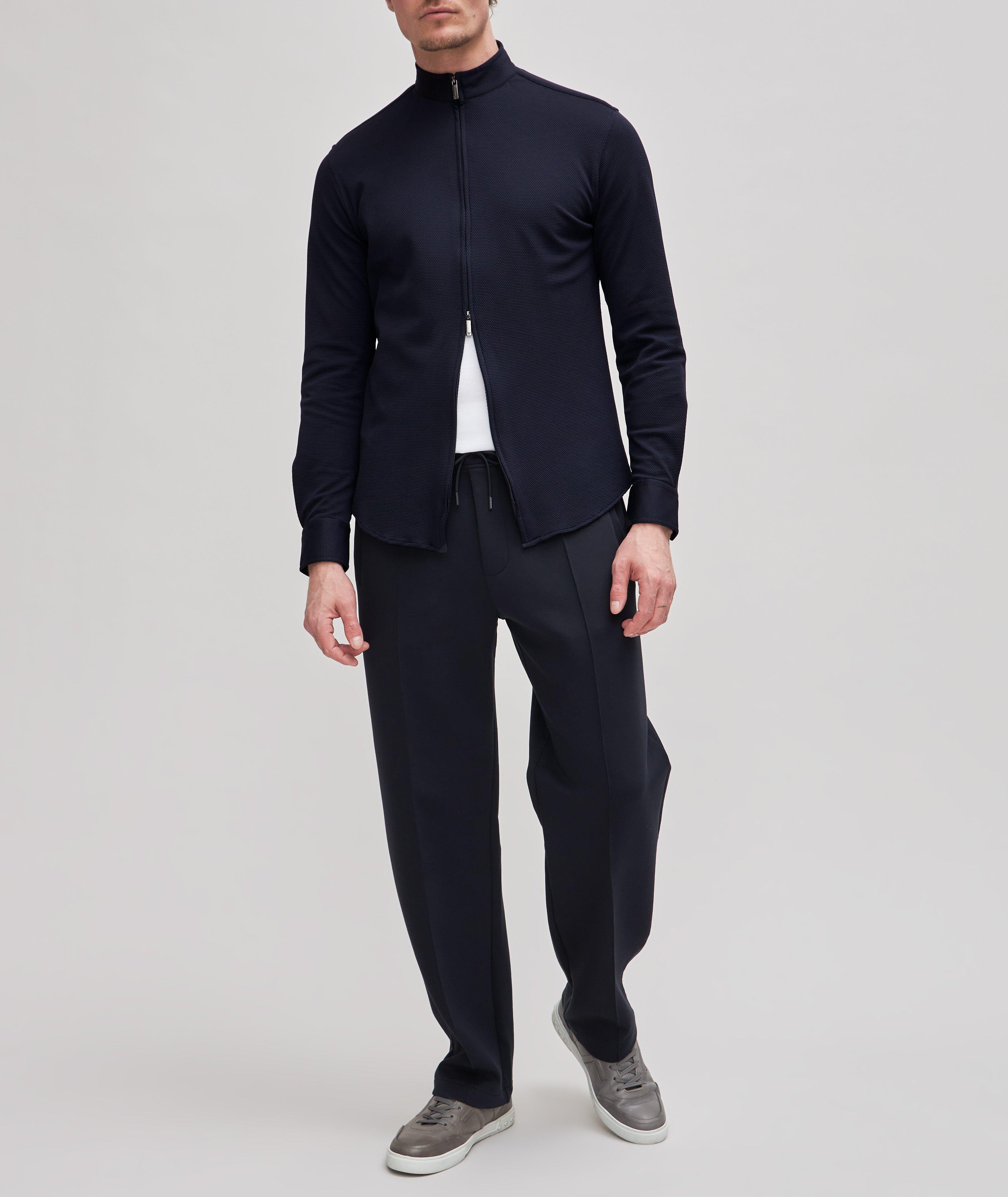 Full-Zip 3D Technical Stretch Shacket image 1