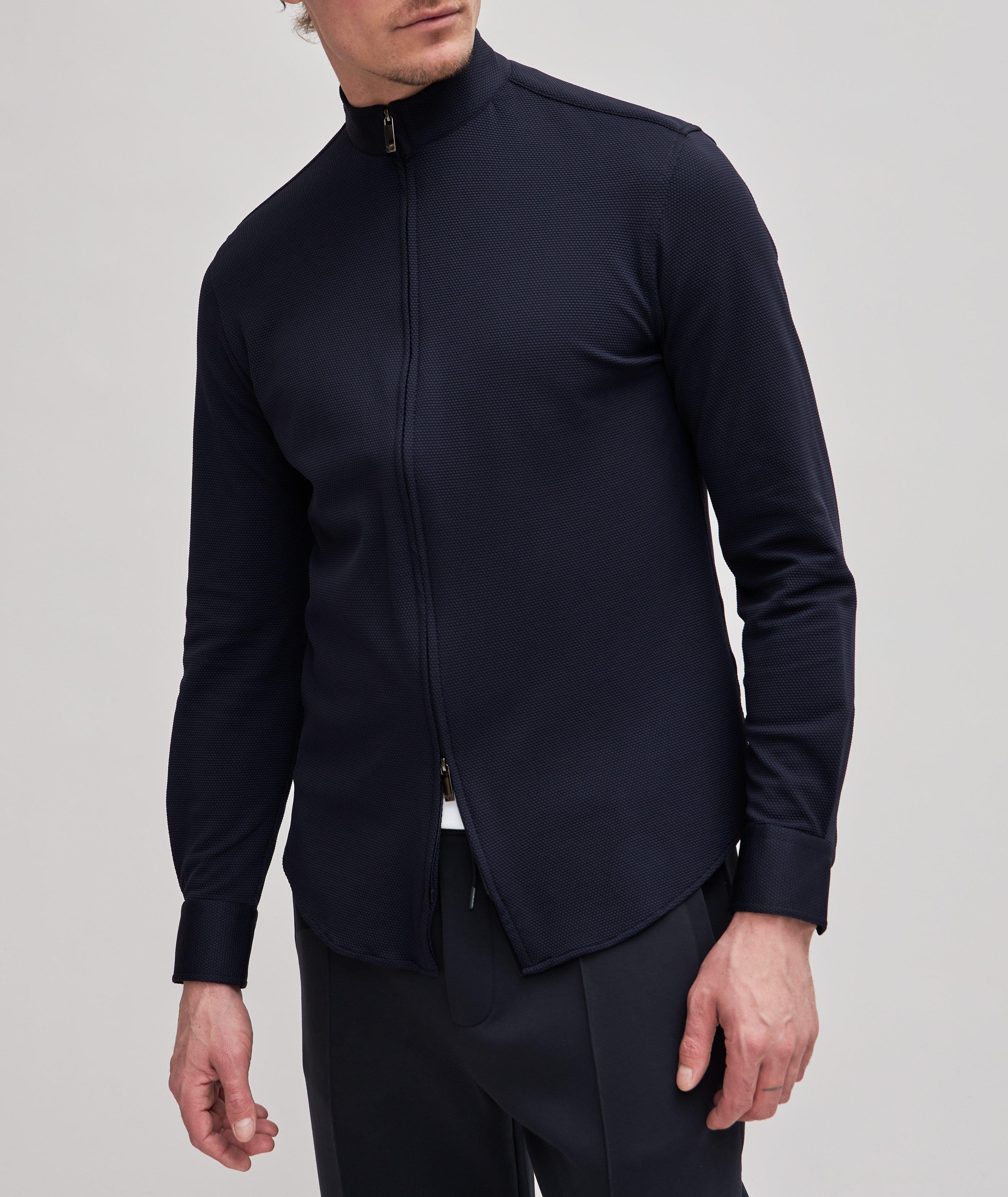 Full-Zip 3D Technical Stretch Shacket image 2