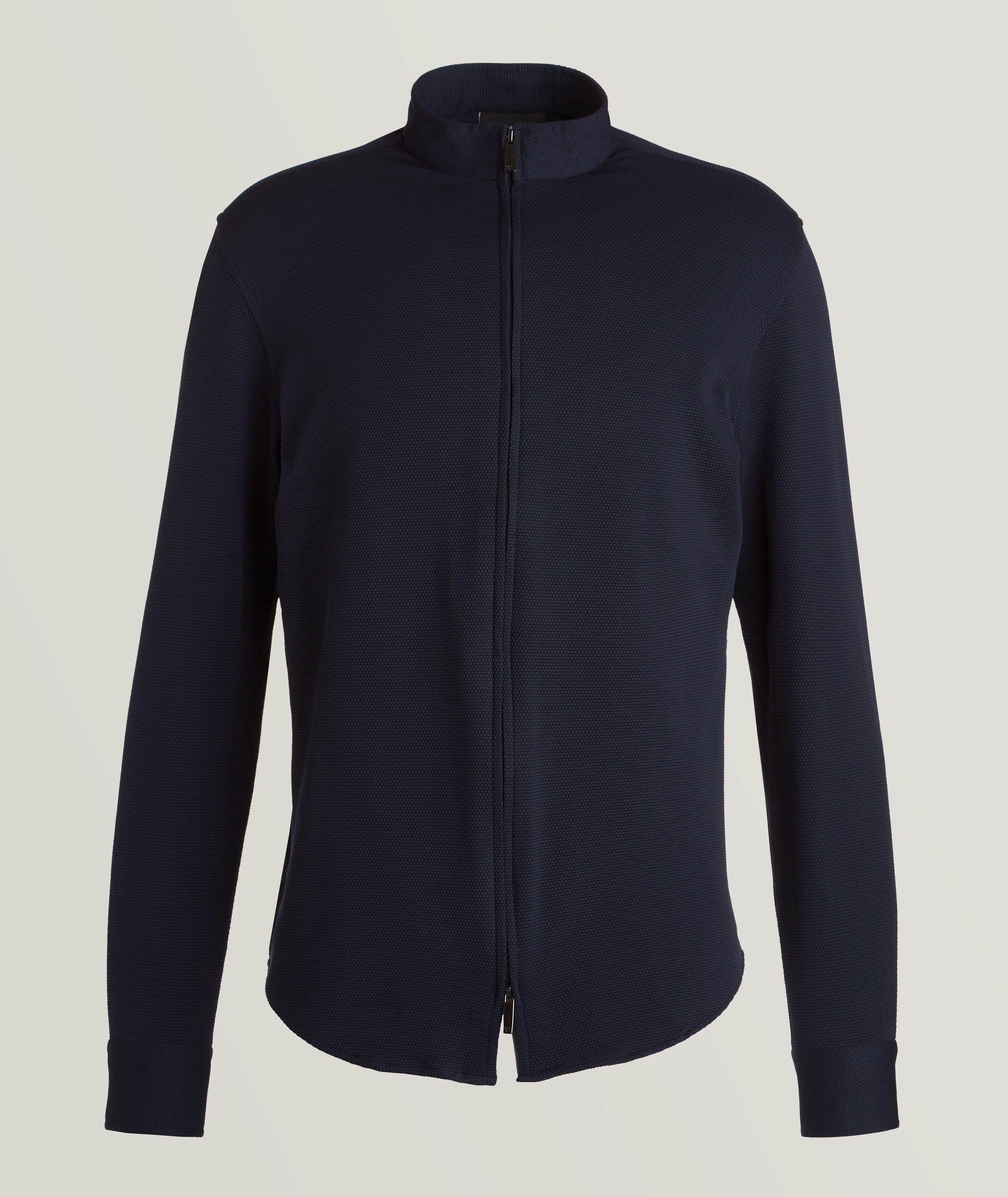 Full-Zip 3D Technical Stretch Shacket image 0