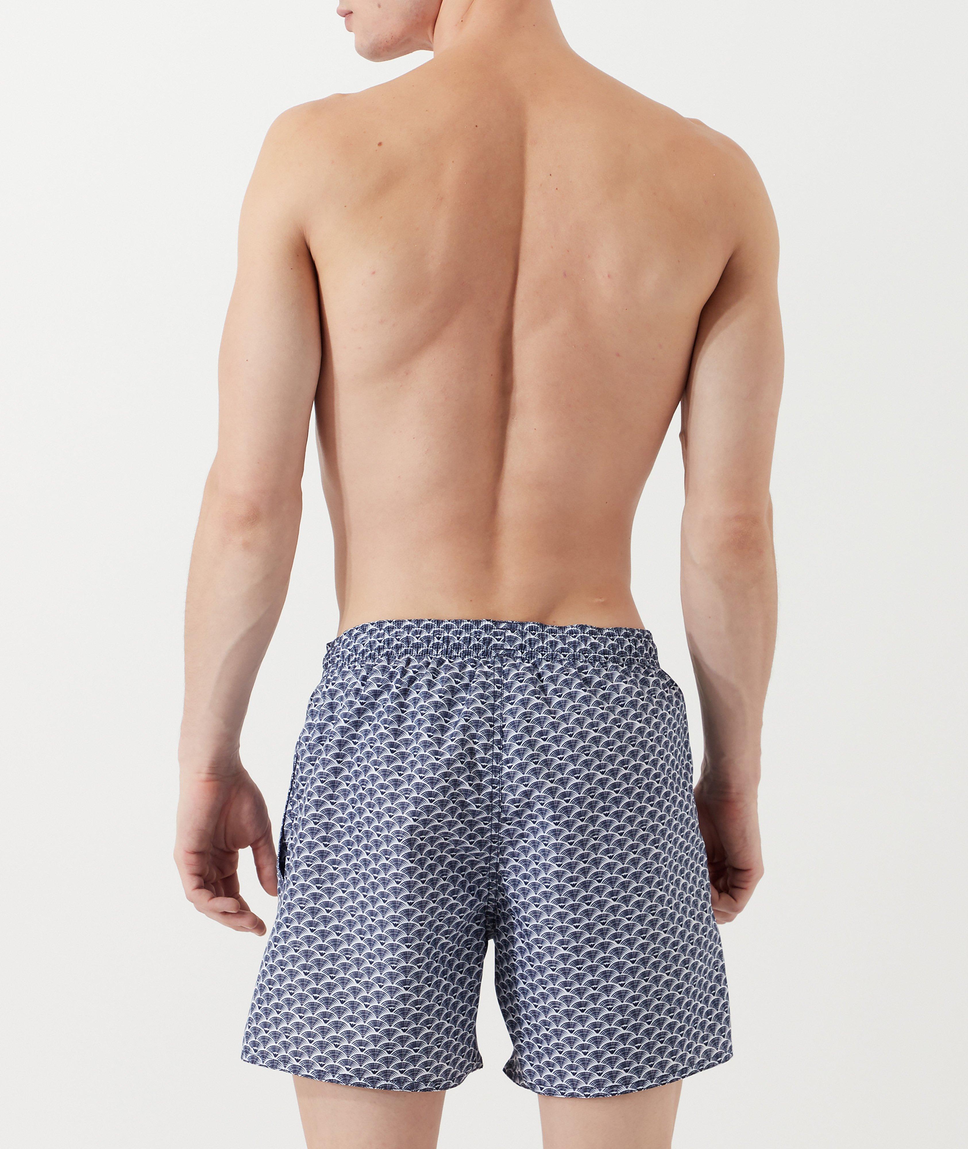 Wave Patterned Technical Swim Trunks image 2