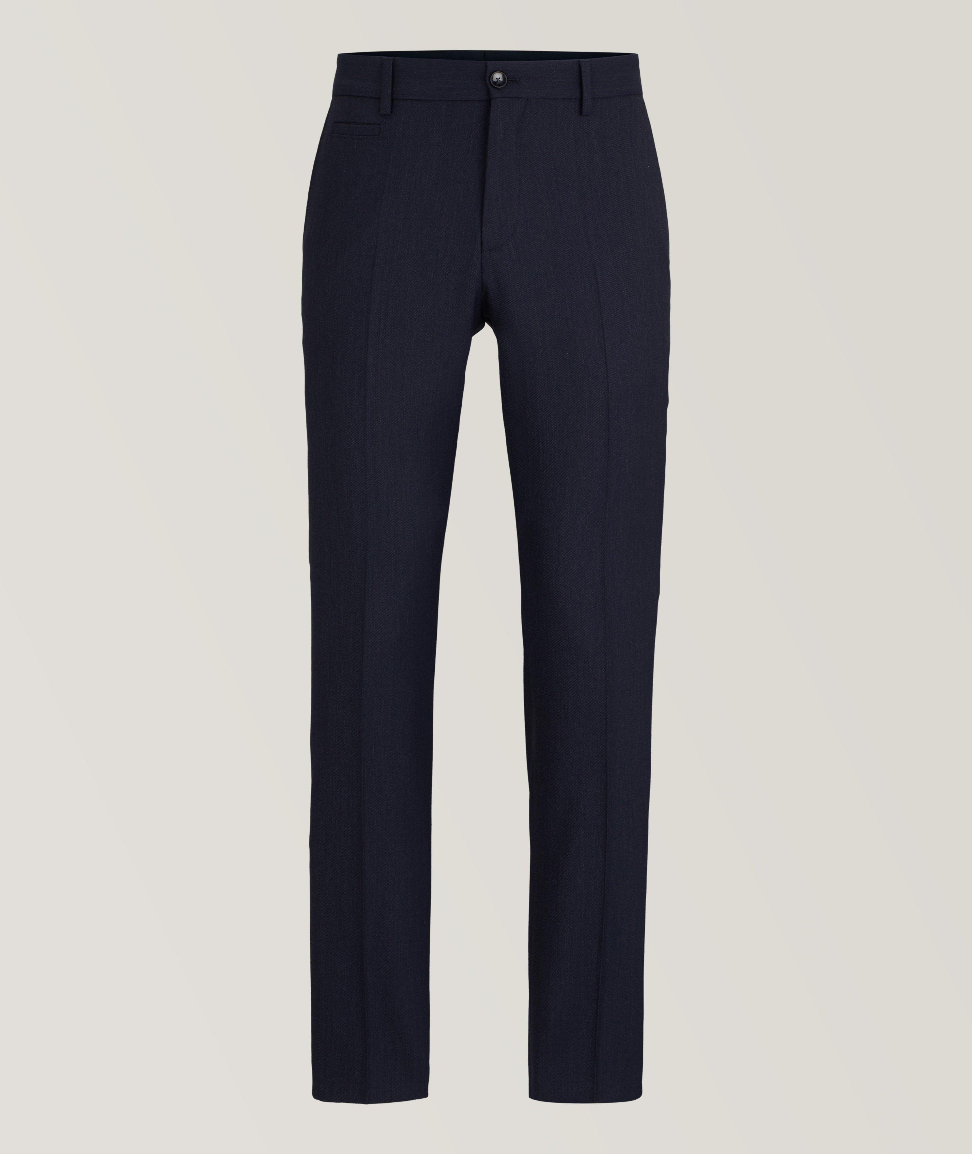 Slim-Fit Virgin Wool Trousers image 0