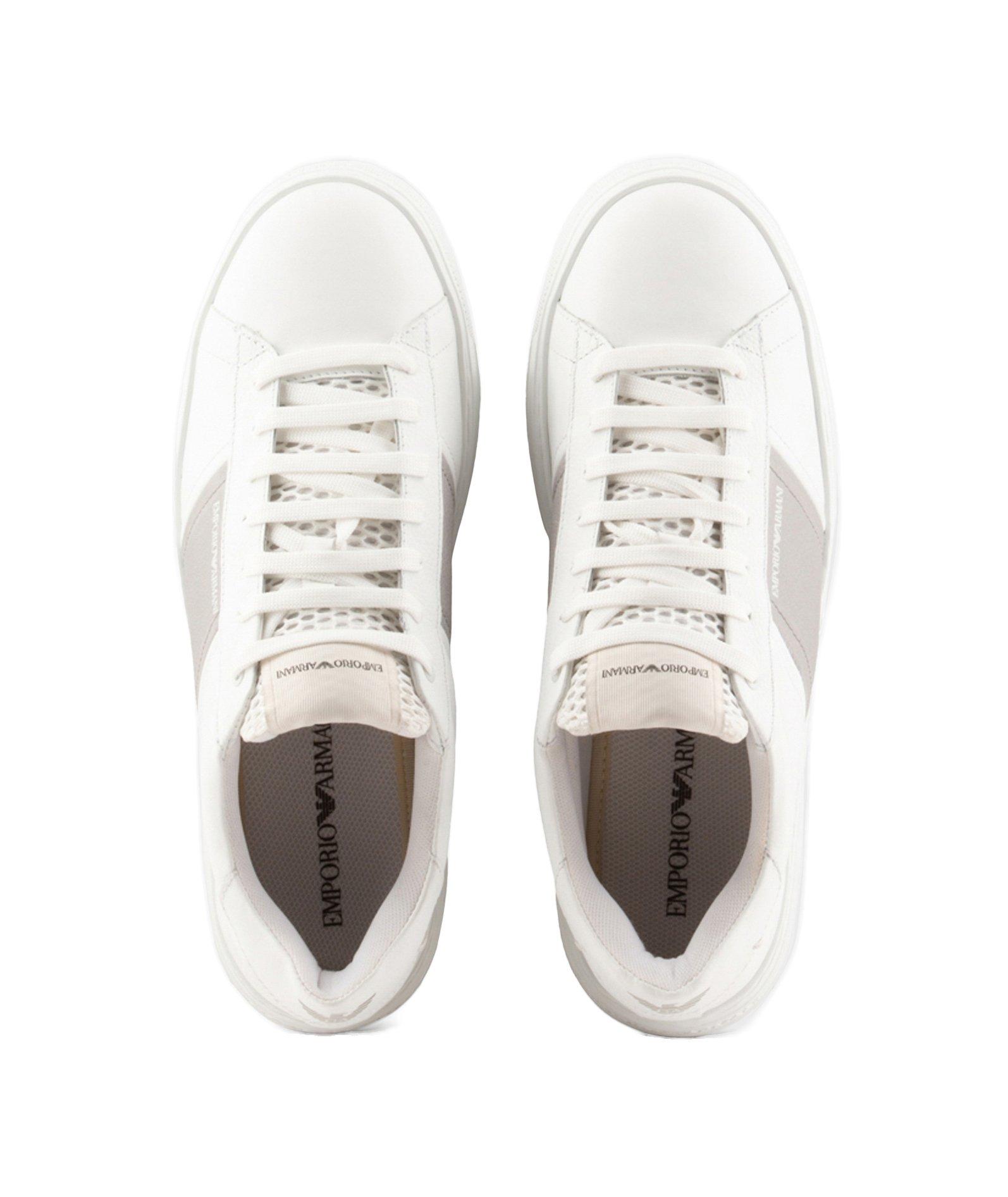 Two-Tone Leather Sport Sneaker image 3