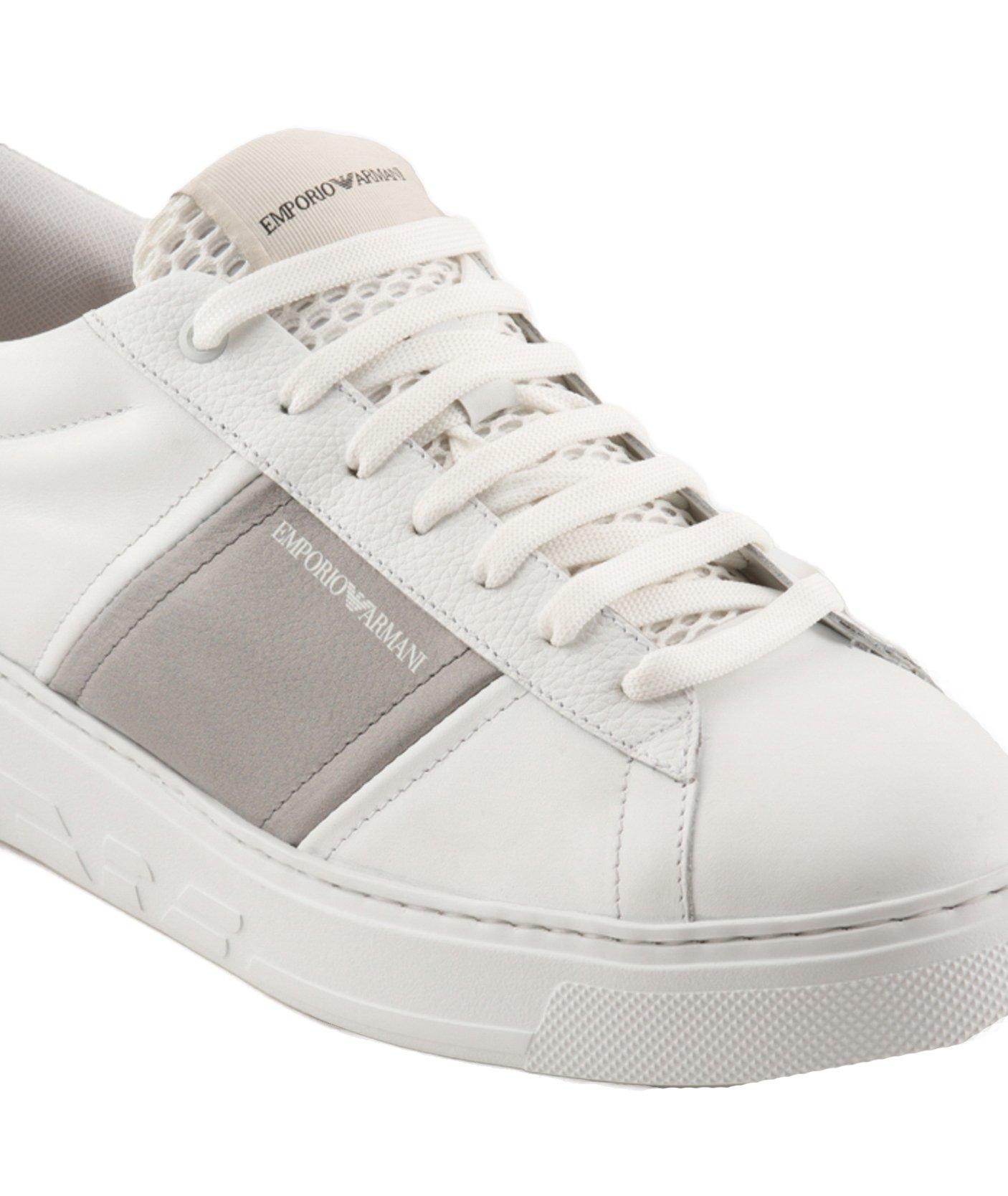 Two-Tone Leather Sport Sneaker image 5