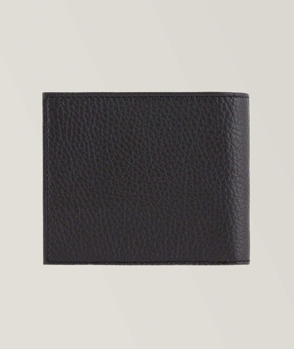 Tumbled Leather Bifold Wallet with Coin Pocket image 1