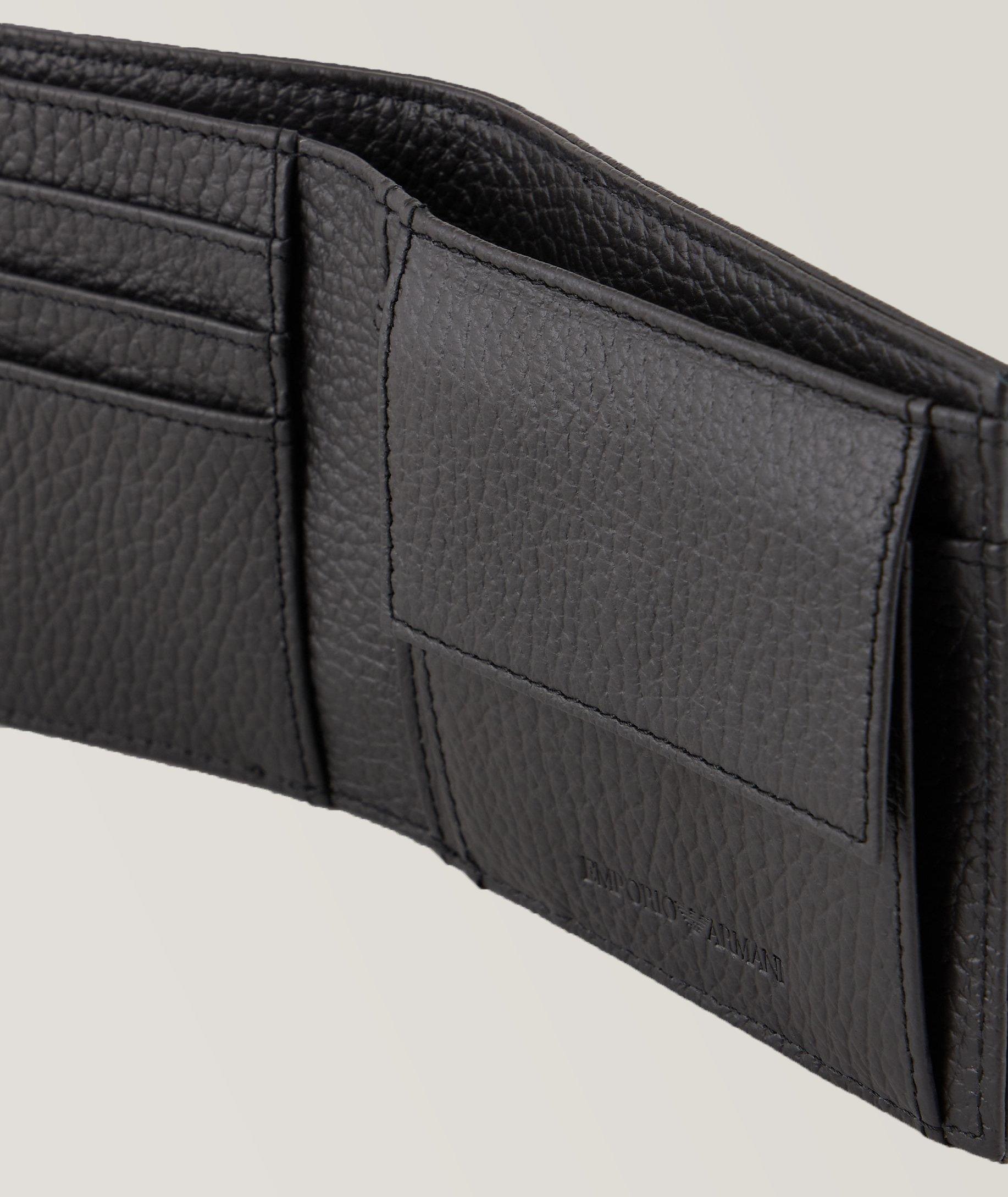 Tumbled Leather Bifold Wallet with Coin Pocket image 3