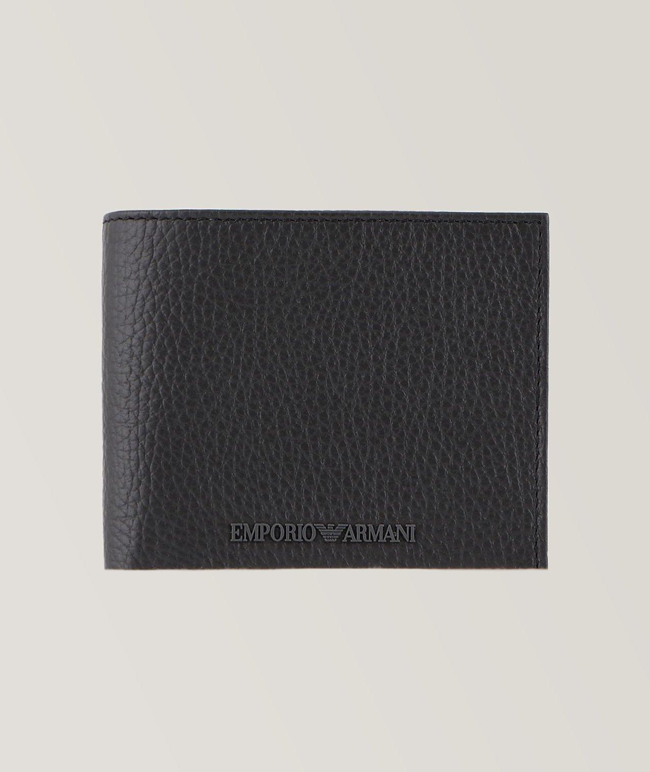 Tumbled Leather Bifold Wallet with Coin Pocket image 0