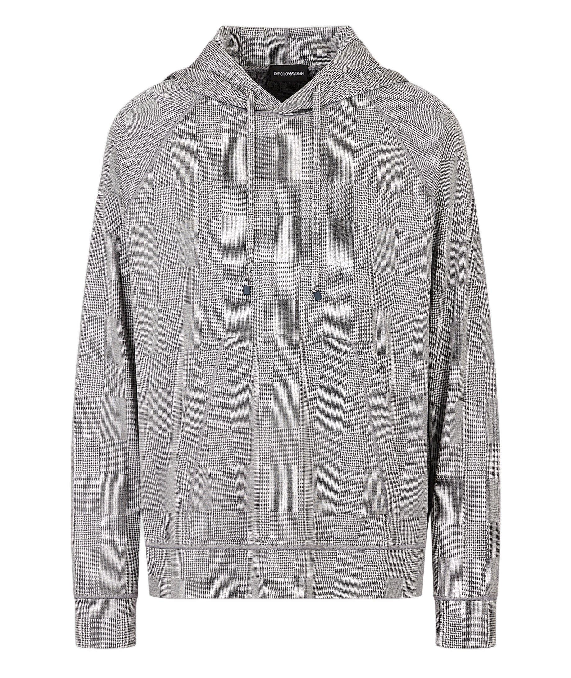 Prince Of Wales Eucalyptus Wool-Blend Jersey Sweater image 0
