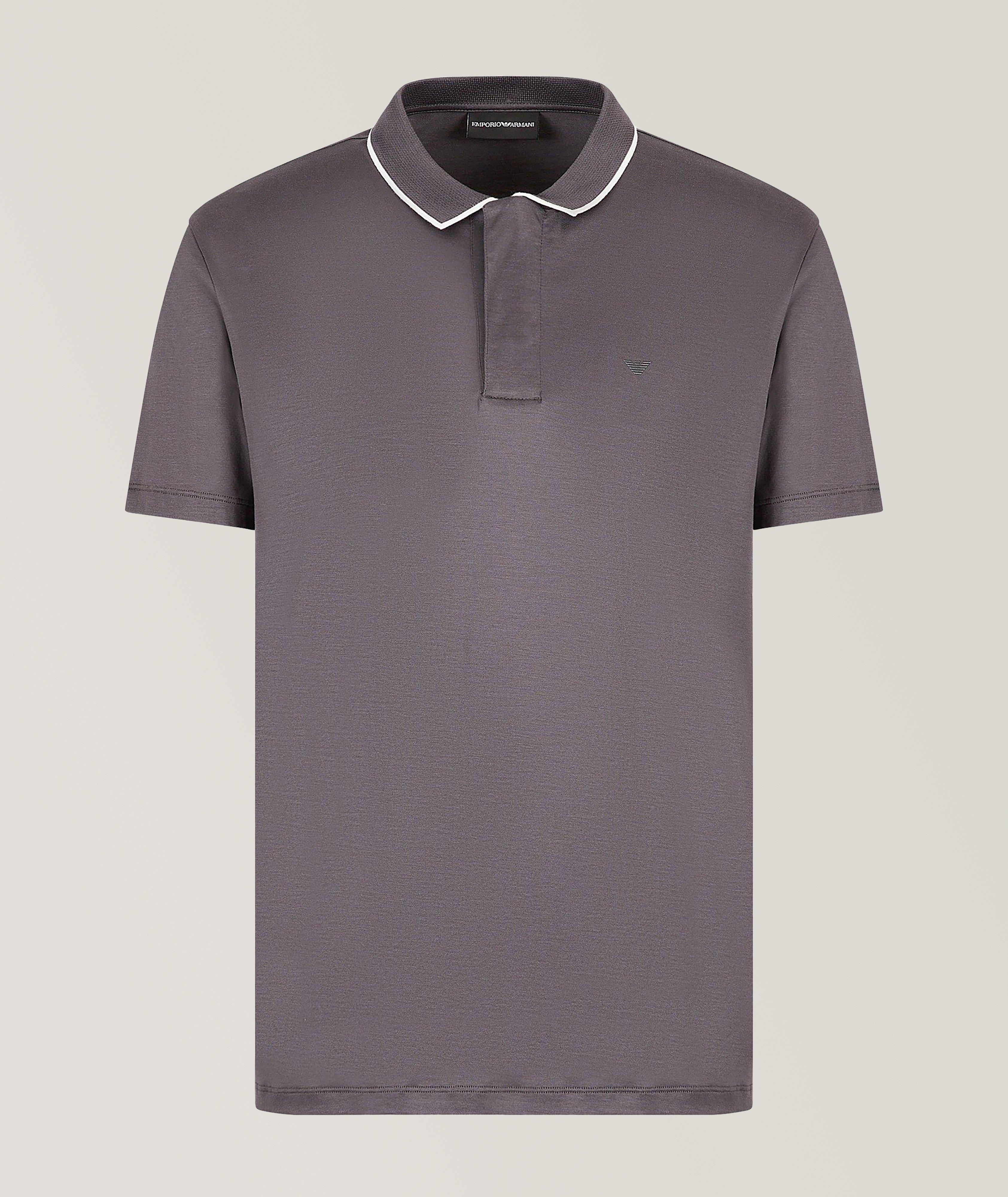 Short-Sleeve Contrast Tipped Polo image 0