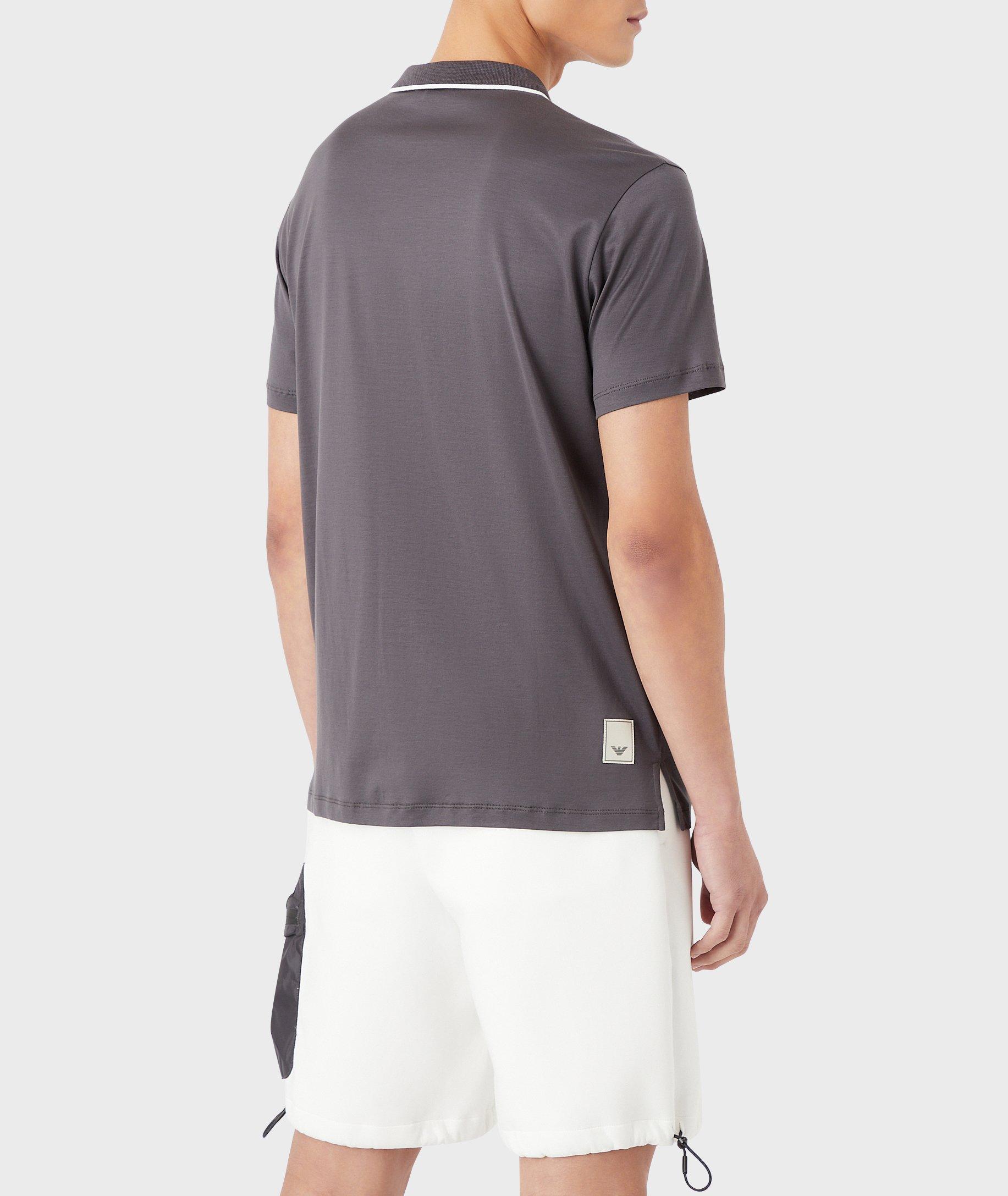 Short-Sleeve Contrast Tipped Polo image 2