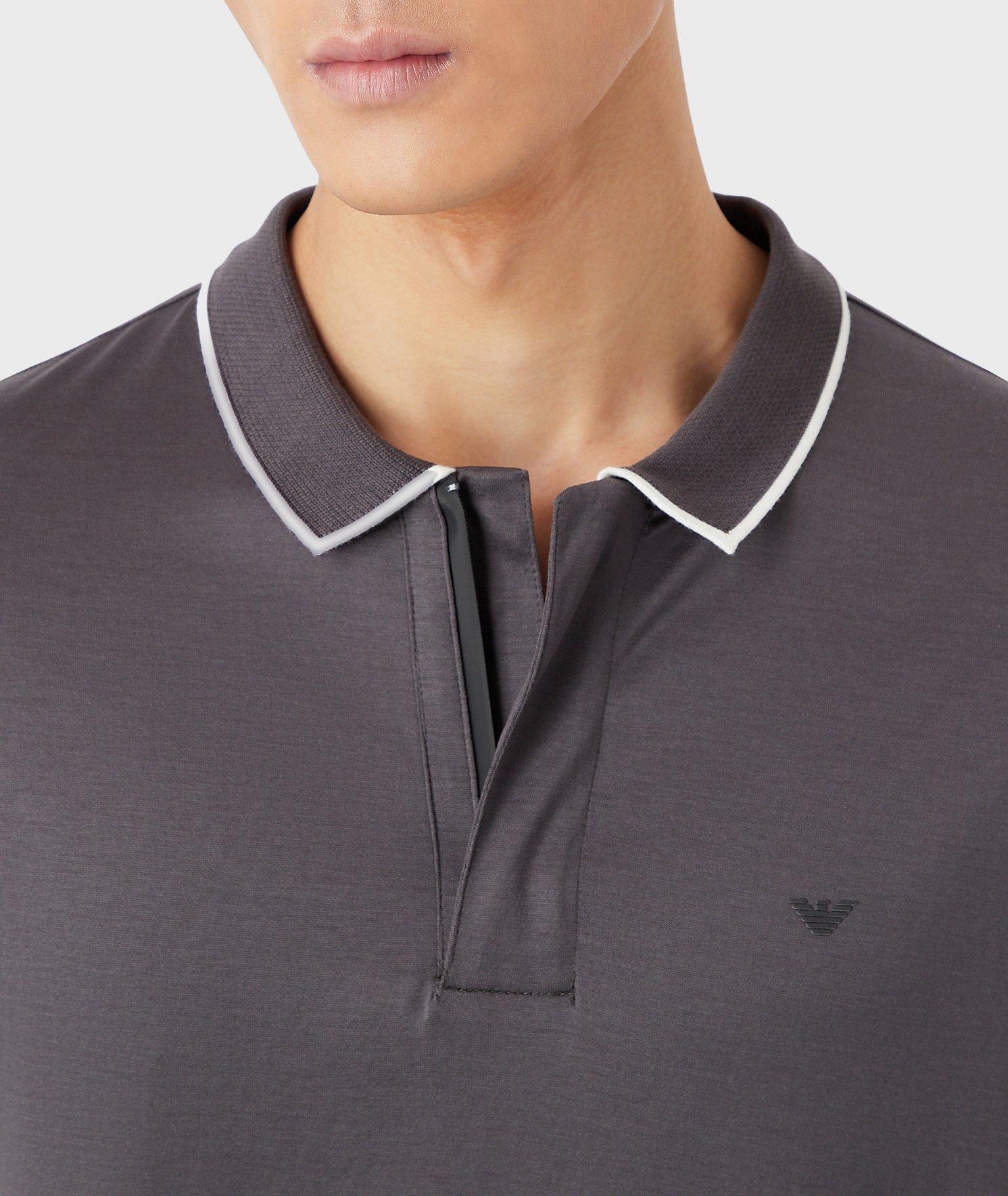 Short-Sleeve Contrast Tipped Polo image 5