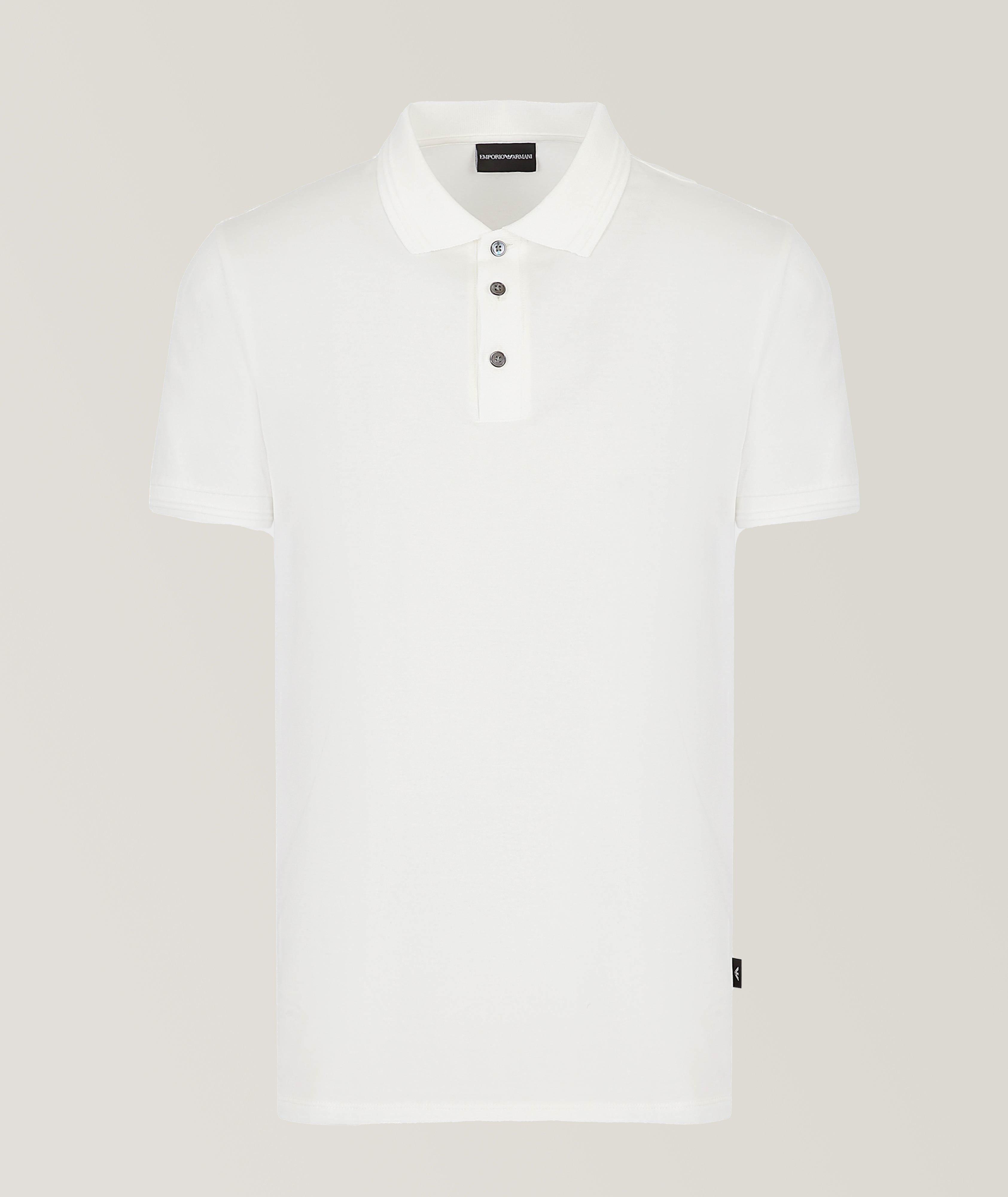 Slim-fit Polo with Ribbed Trim image 0