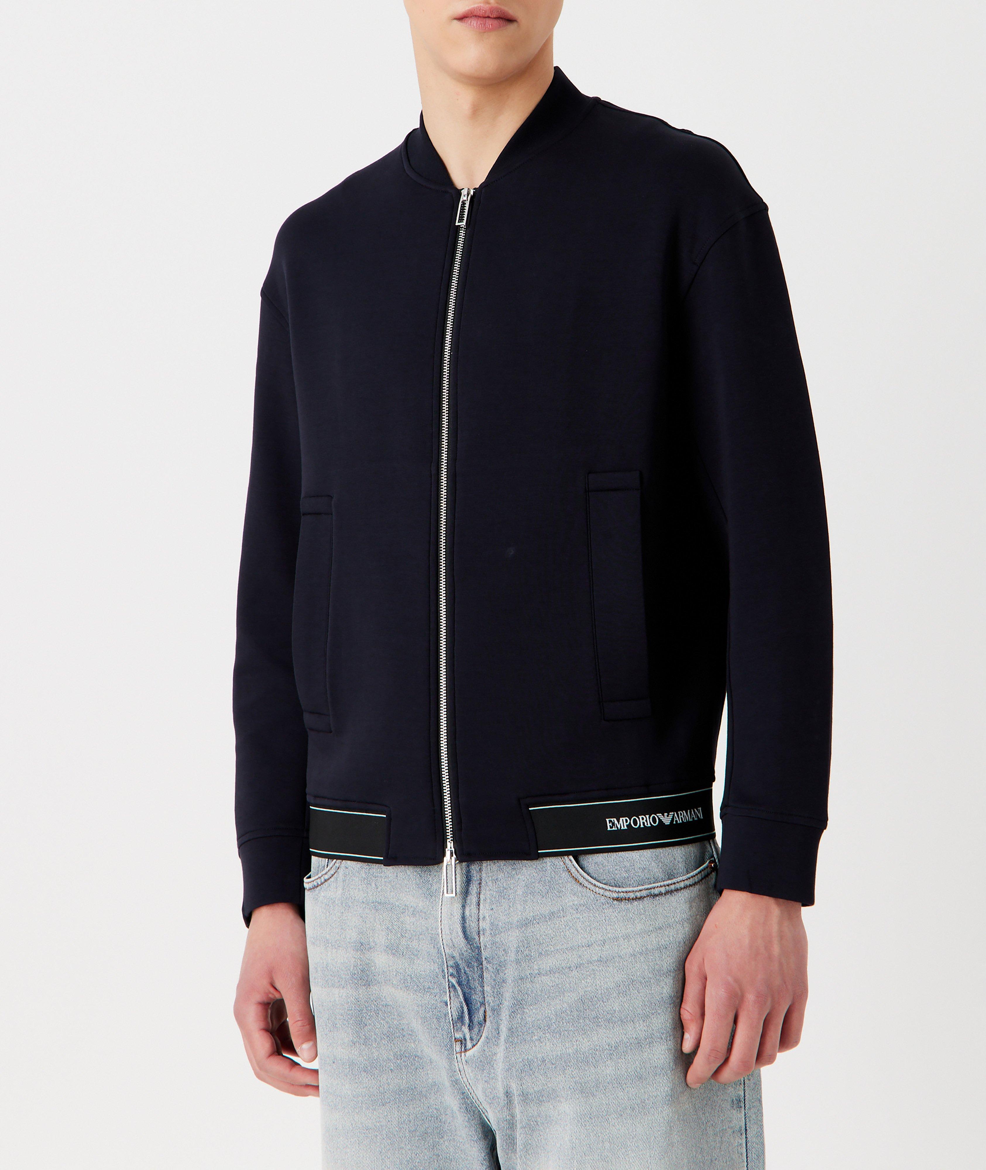 Double Jersey Zip Up Sweatshirt  image 2