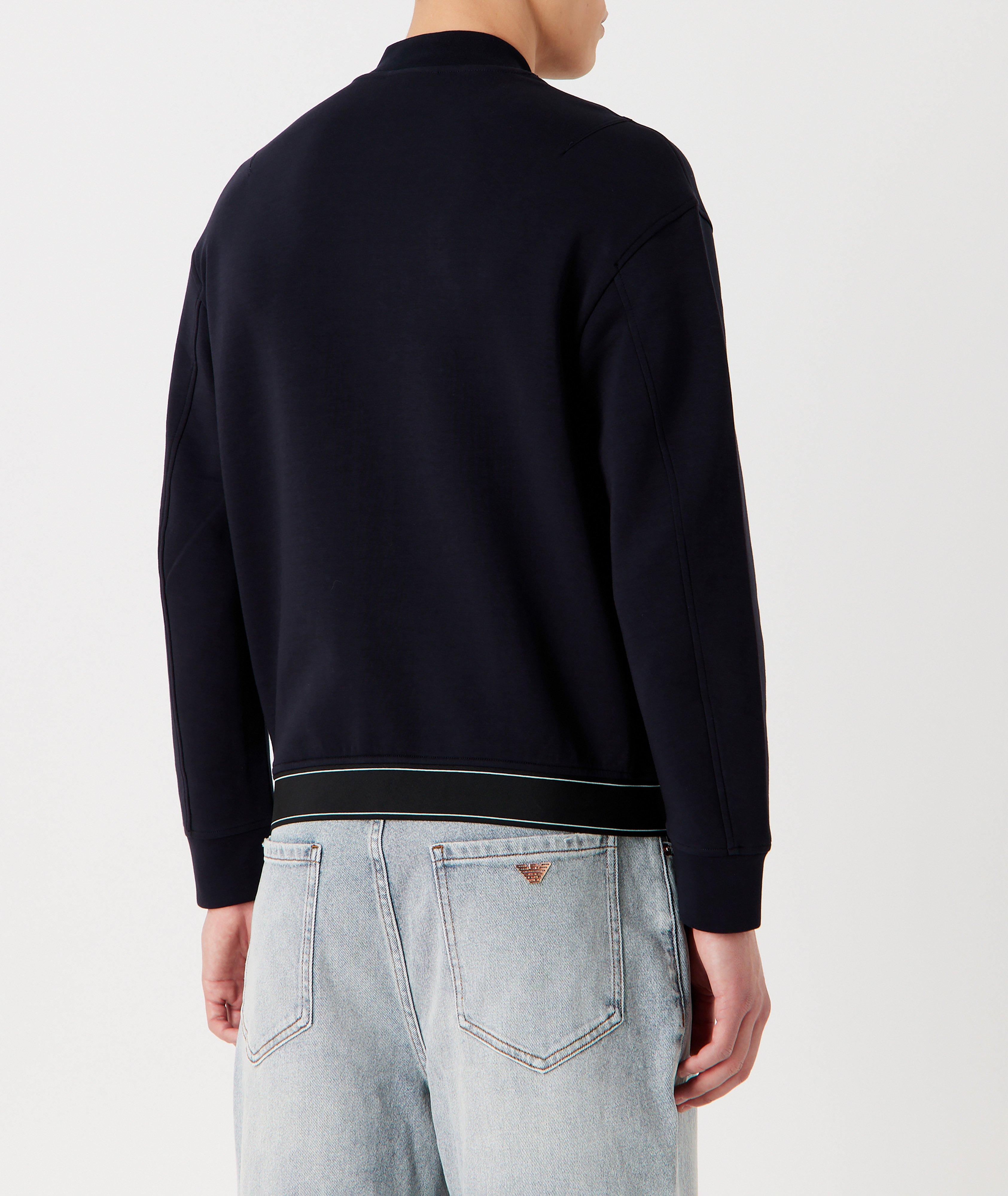 Double Jersey Zip Up Sweatshirt  image 3