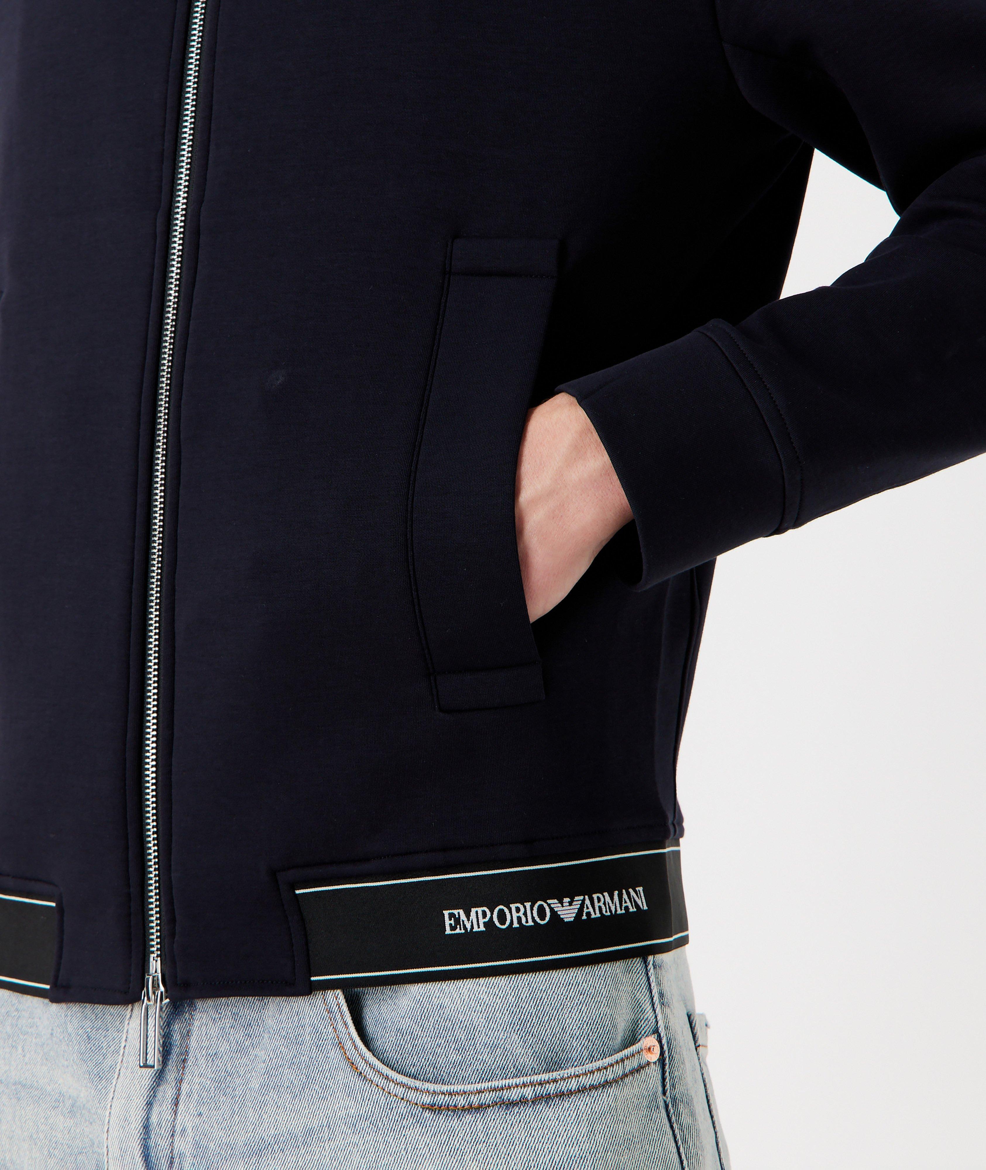 Double Jersey Zip Up Sweatshirt  image 4